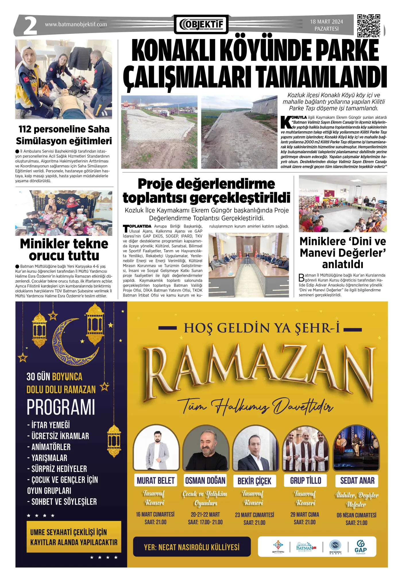 18.03.2024 tarihli sayı, 2. sayfa