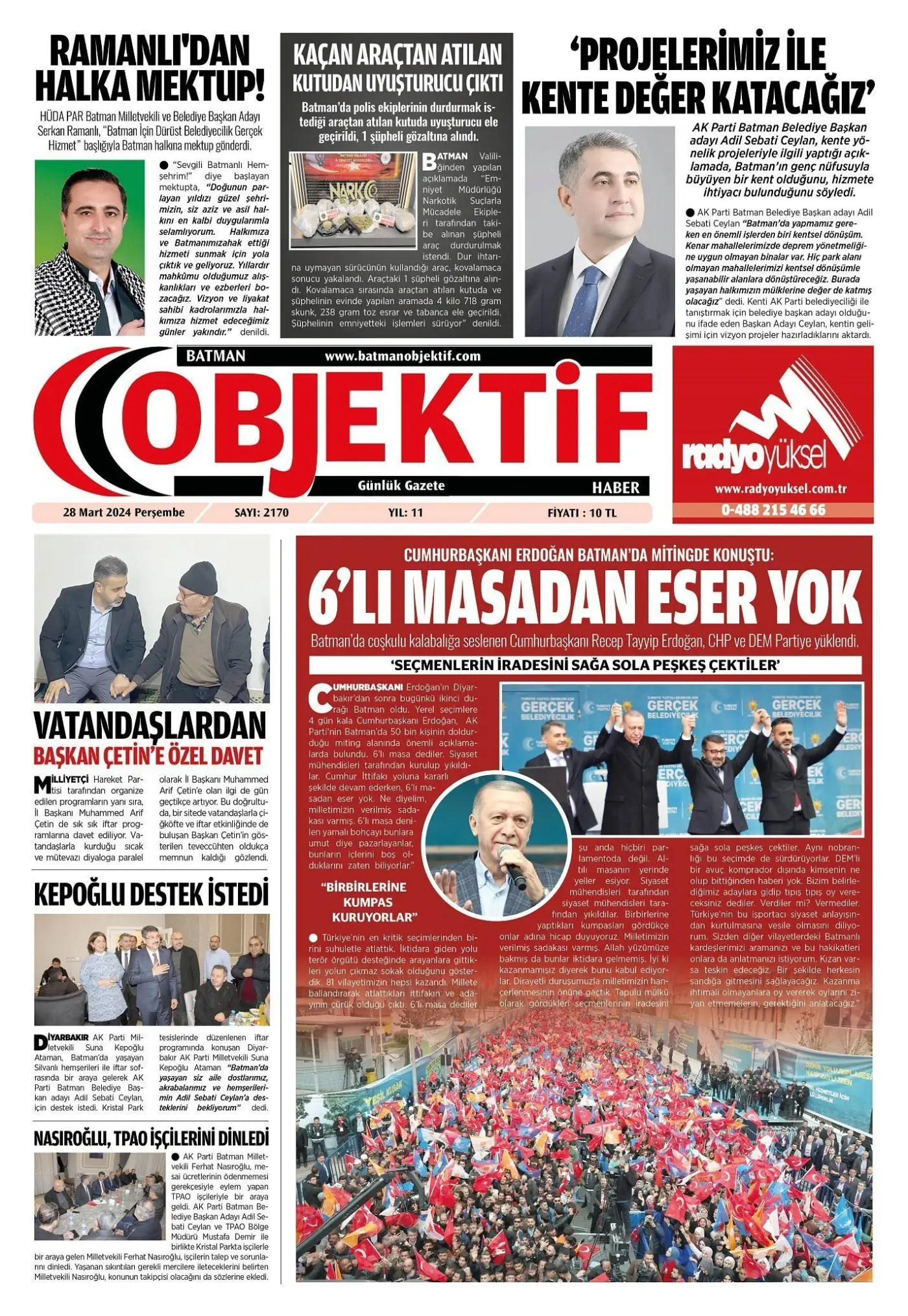 28.03.2024 tarihli sayı, 1. sayfa