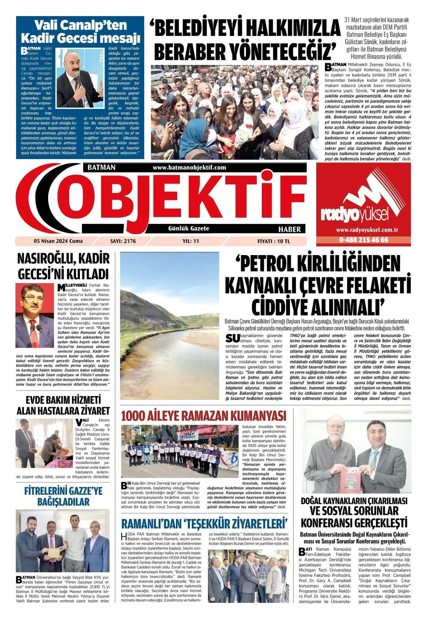 07.04.2024 tarihli sayı, 1. sayfa