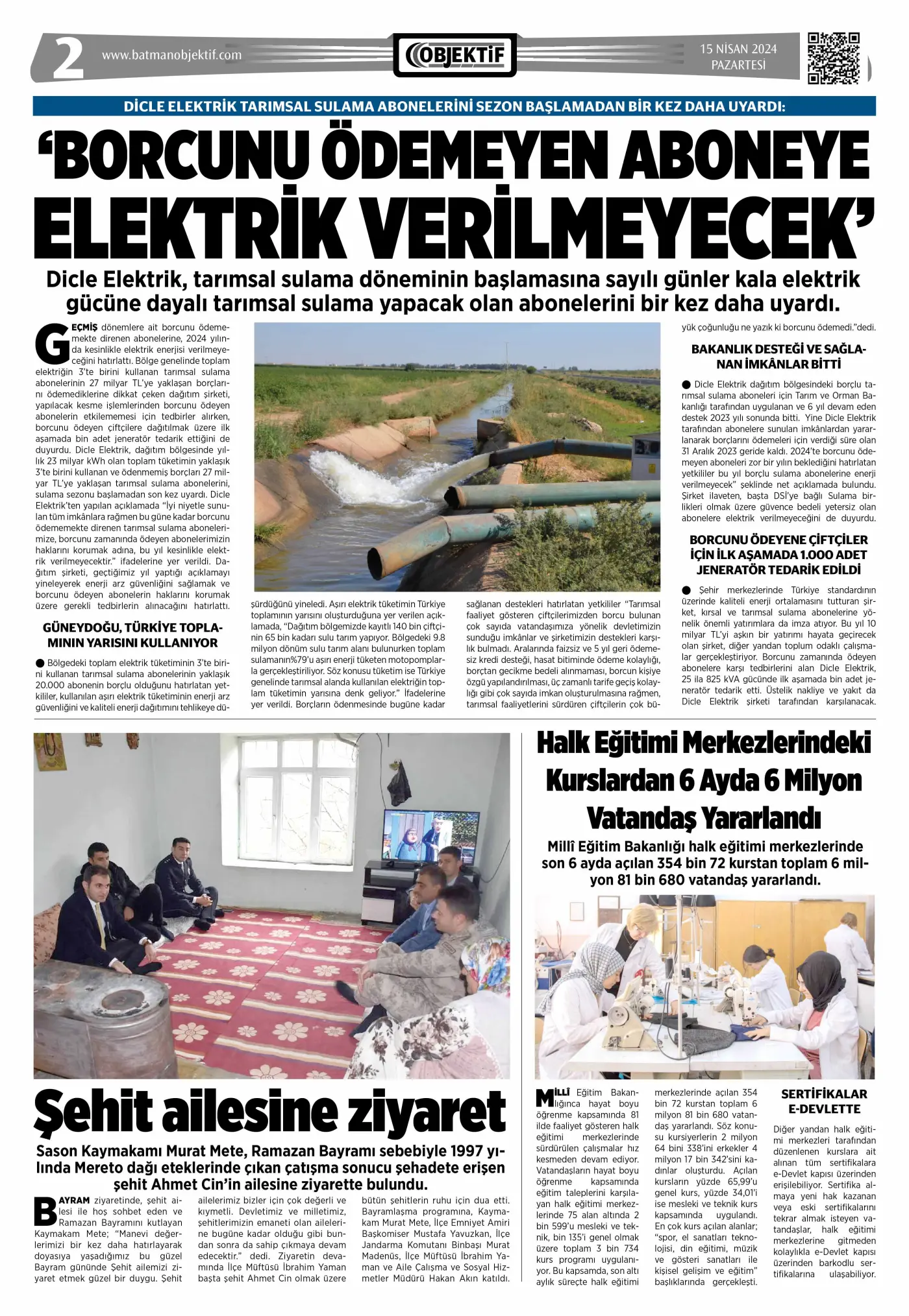 16.04.2024 tarihli sayı, 2. sayfa