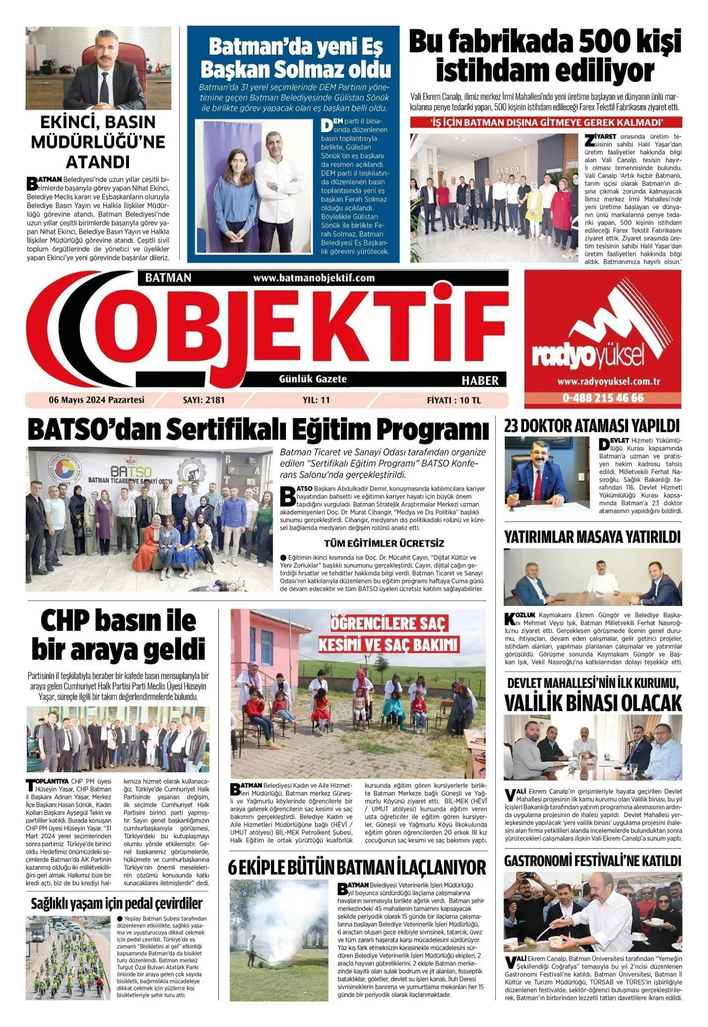 05.05.2024 tarihli sayı, 1. sayfa