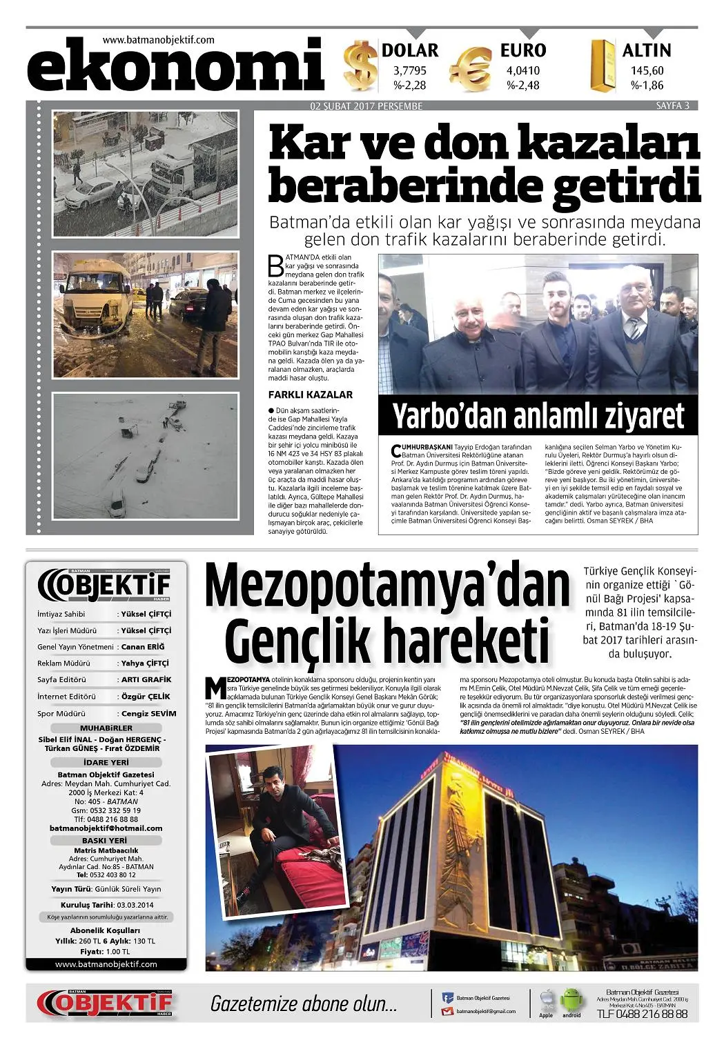 02.02.2017 tarihli sayı, 3. sayfa