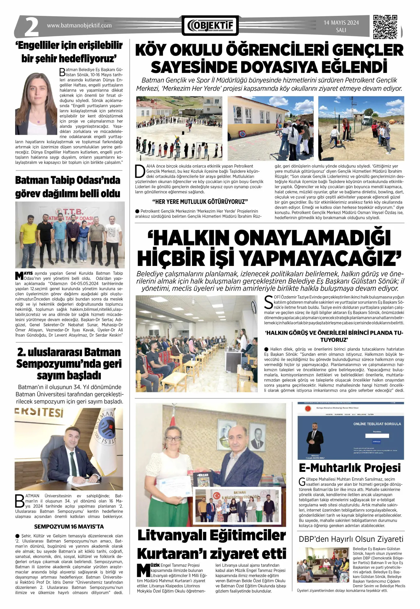 14.05.2024 tarihli sayı, 2. sayfa