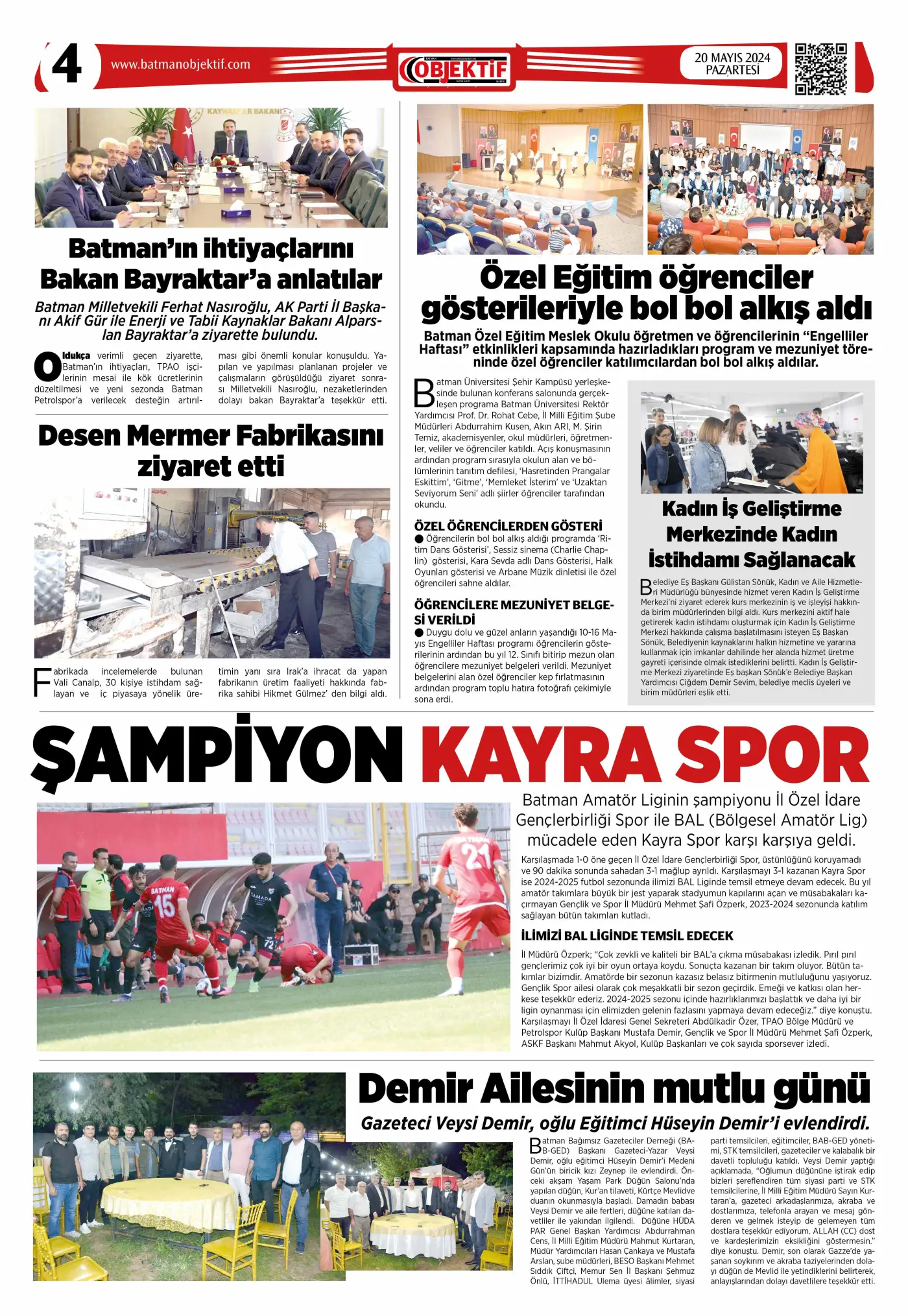 20.05.2024 tarihli sayı, 4. sayfa