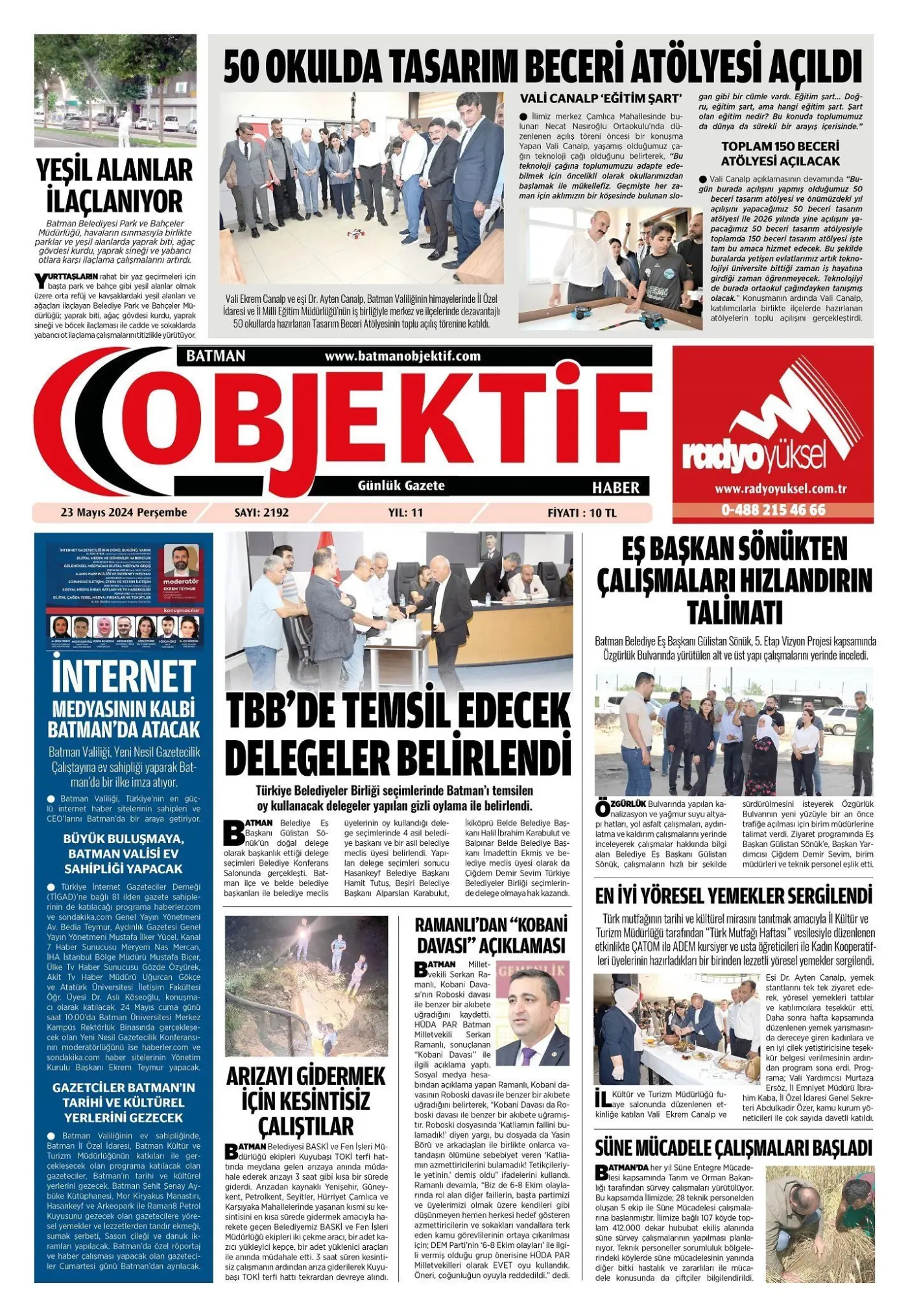 22.05.2024 tarihli sayı, 1. sayfa