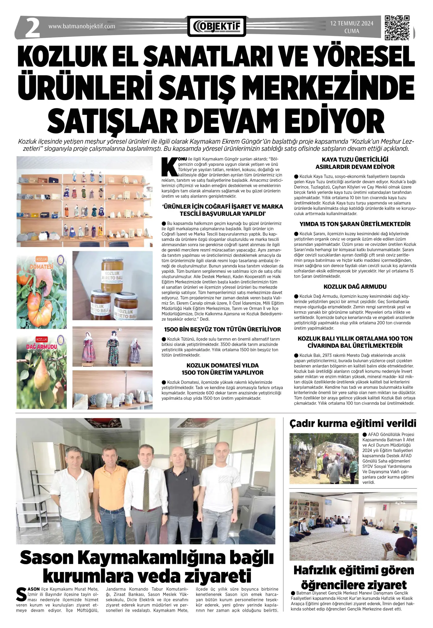 13.07.2024 tarihli sayı, 2. sayfa