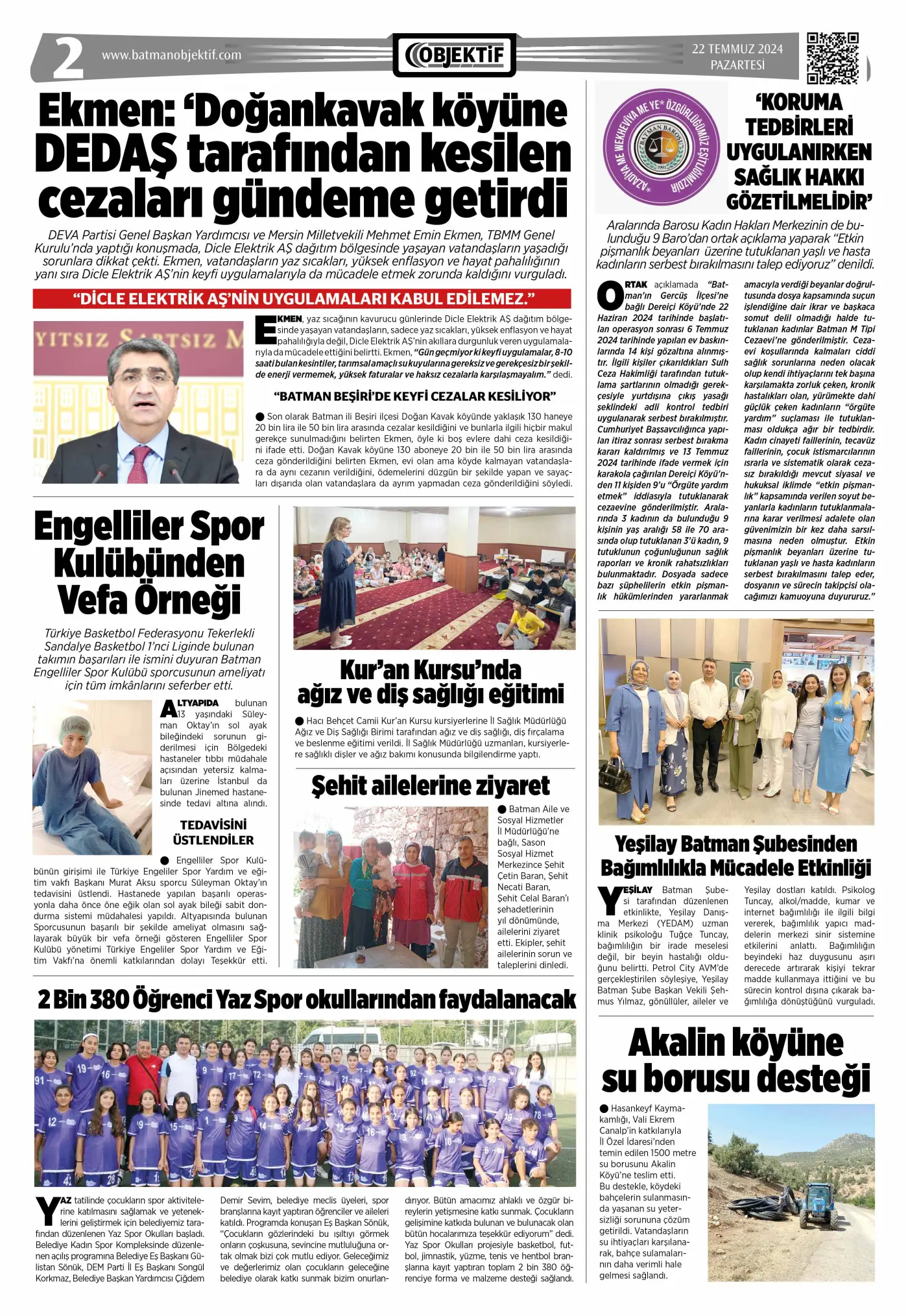 21.07.2024 tarihli sayı, 2. sayfa