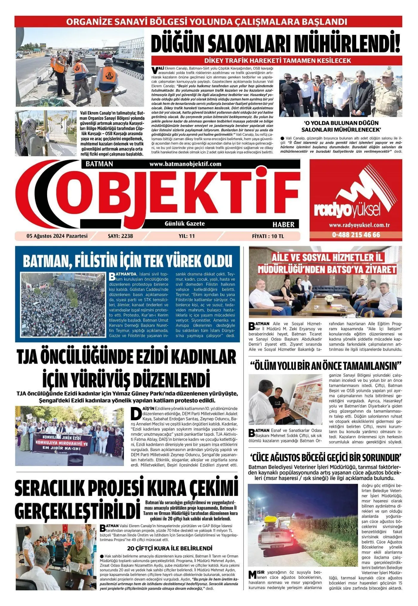 05.08.2024 tarihli sayı, 1. sayfa