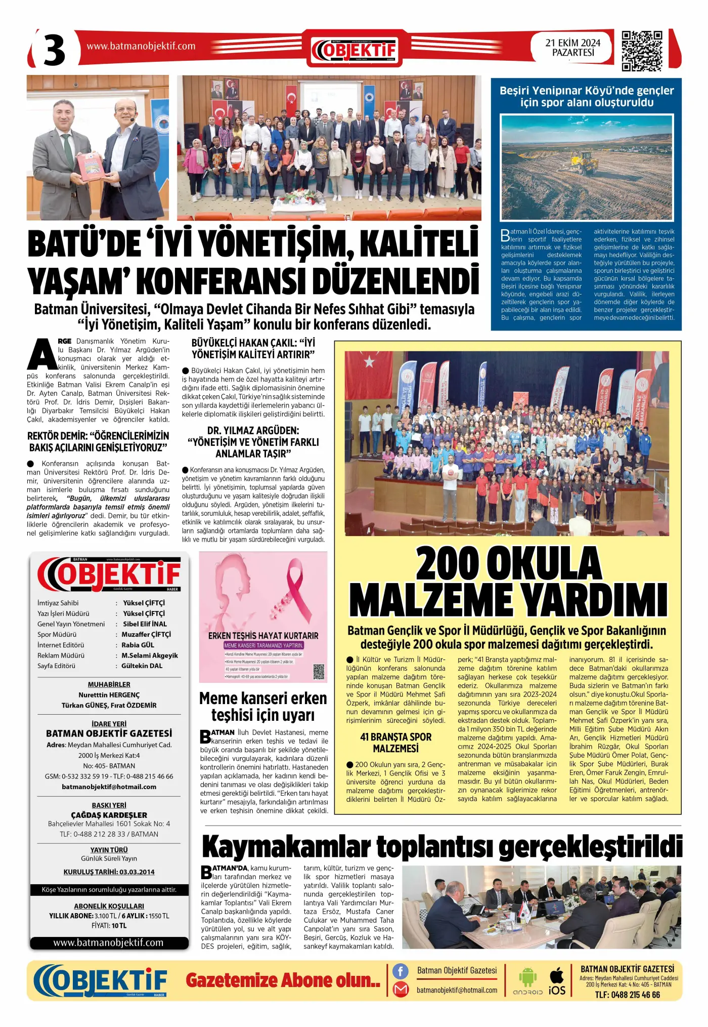 20.10.2024 tarihli sayı, 3. sayfa