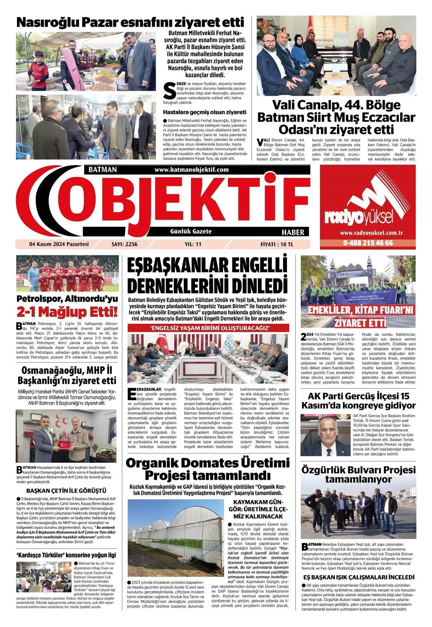03.11.2024 tarihli sayı, 1. sayfa