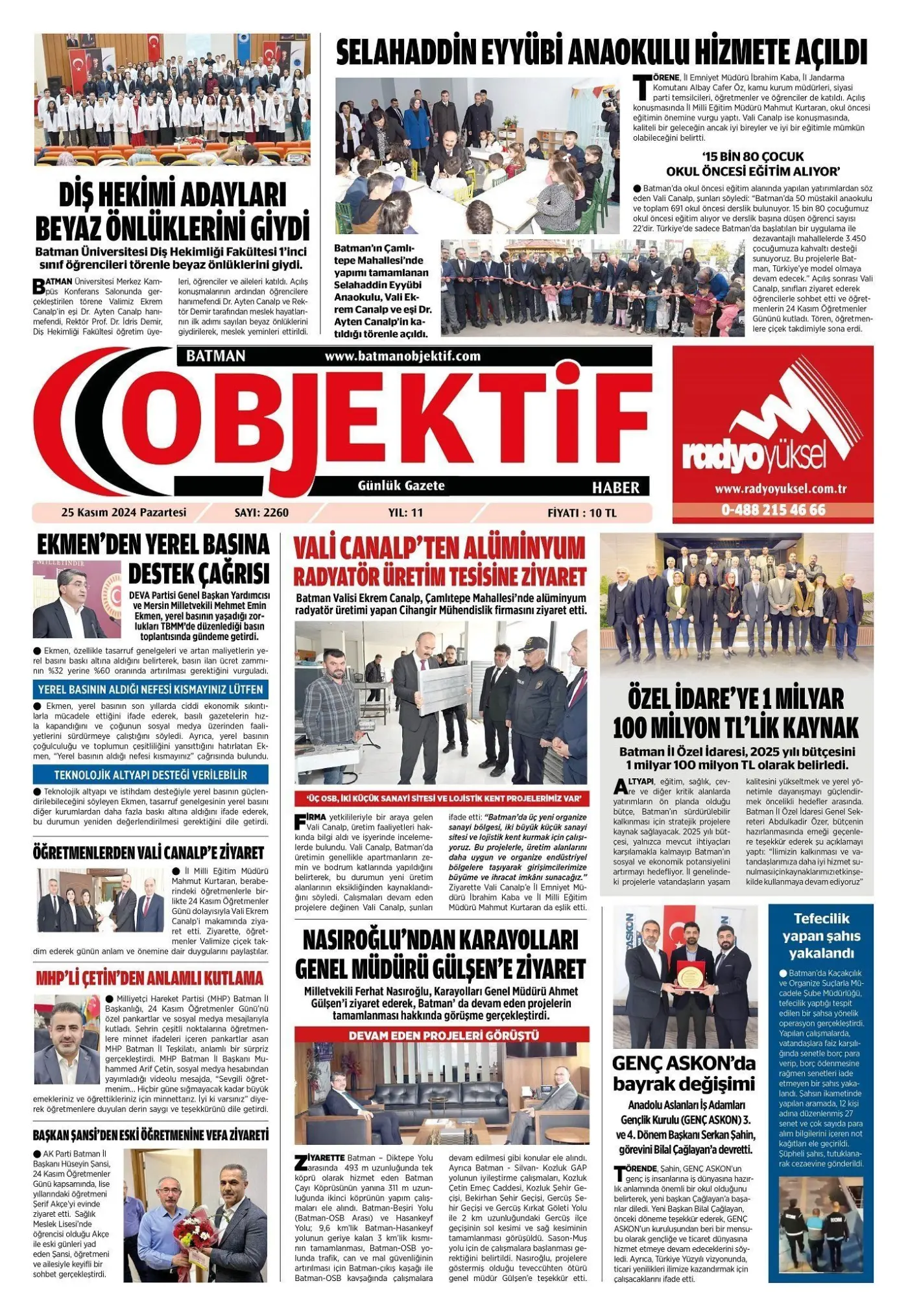 28.11.2024 tarihli sayı, 1. sayfa