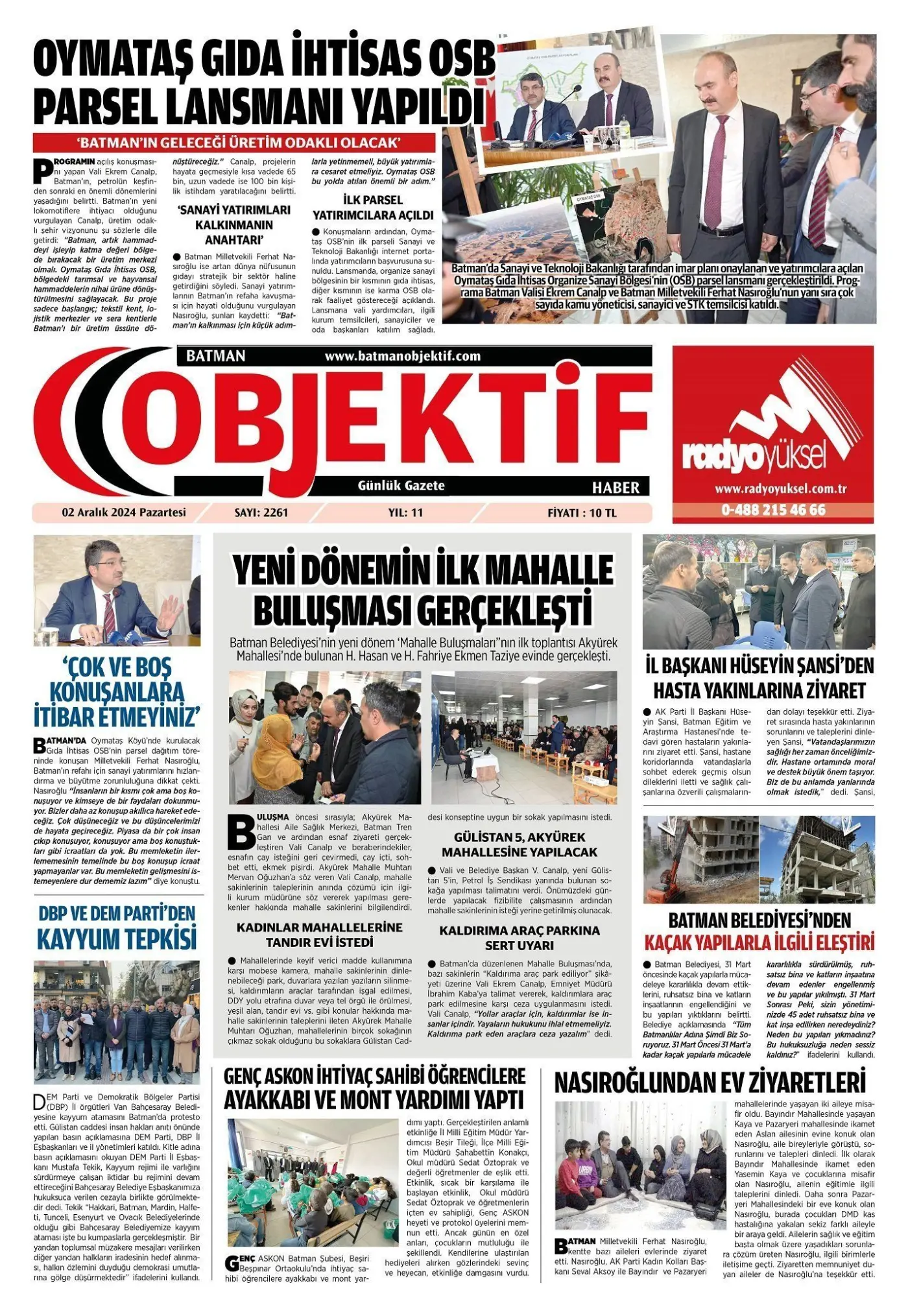 05.12.2024 tarihli sayı, 1. sayfa