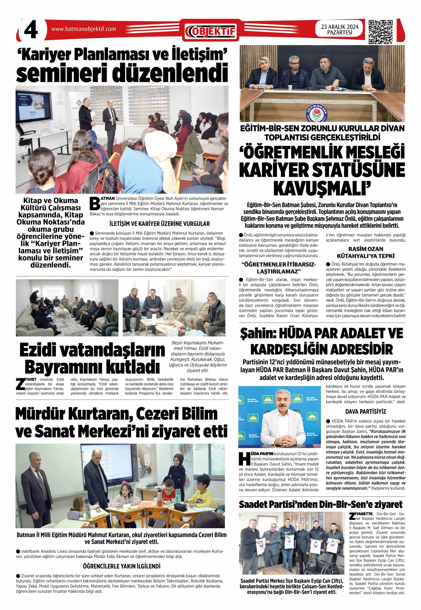 23.12.2024 tarihli sayı, 4. sayfa