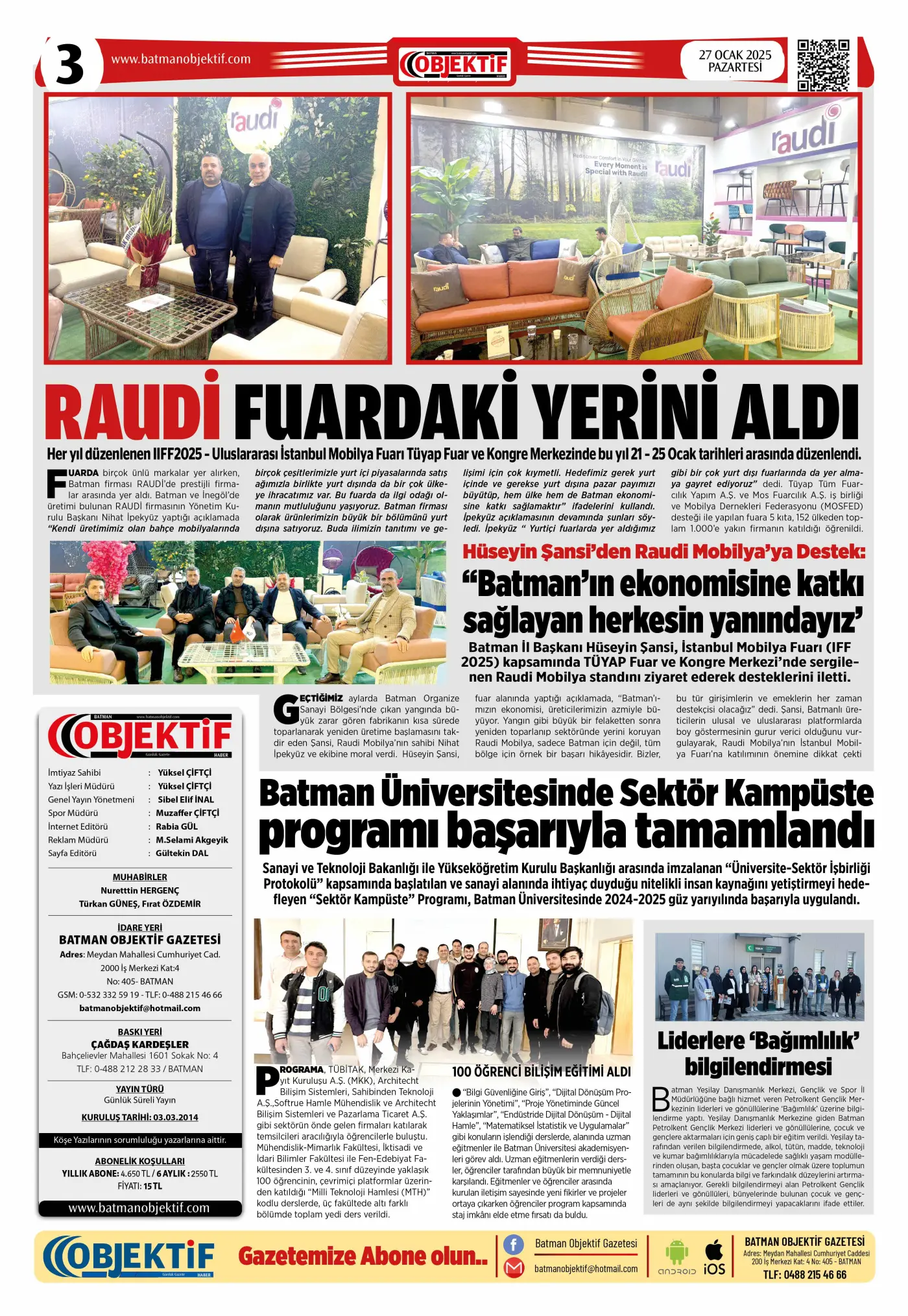 28.01.2025 tarihli sayı, 3. sayfa