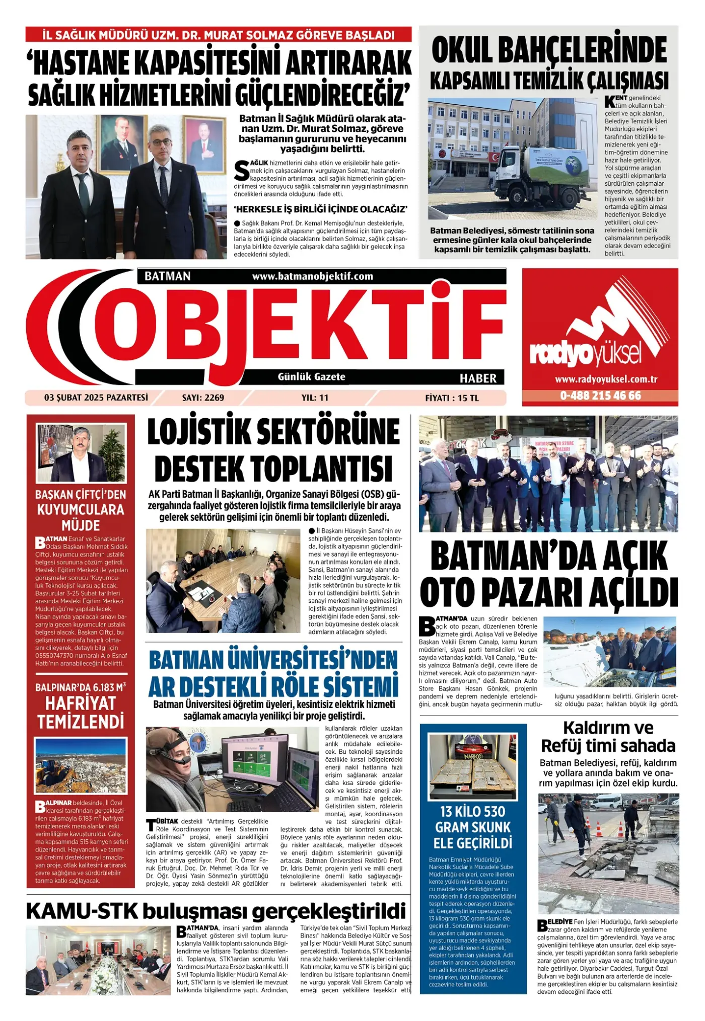 02.02.2025 tarihli sayı, 1. sayfa