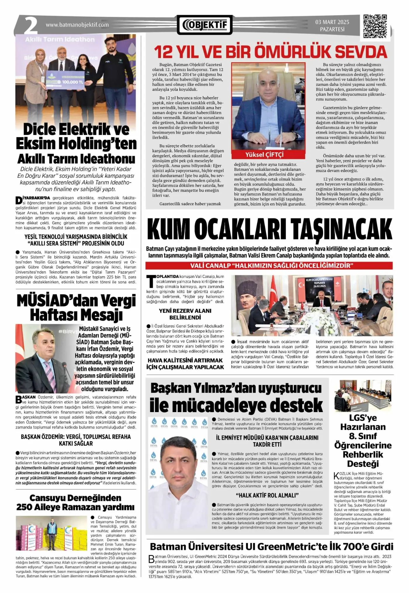 03.03.2025 tarihli sayı, 2. sayfa