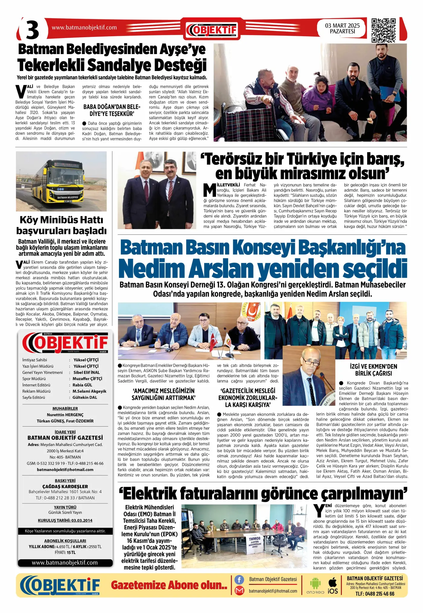 03.03.2025 tarihli sayı, 3. sayfa