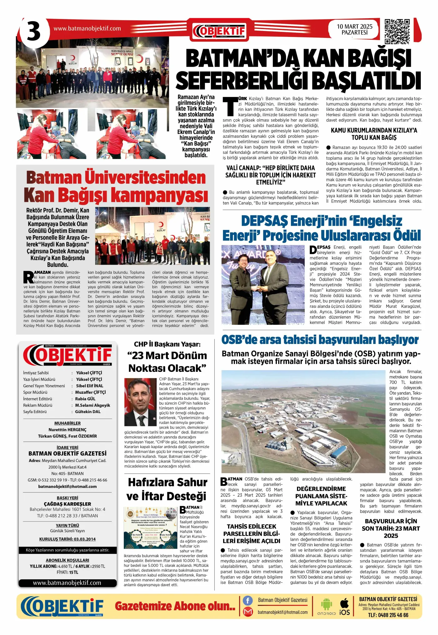 10.03.2025 tarihli sayı, 3. sayfa