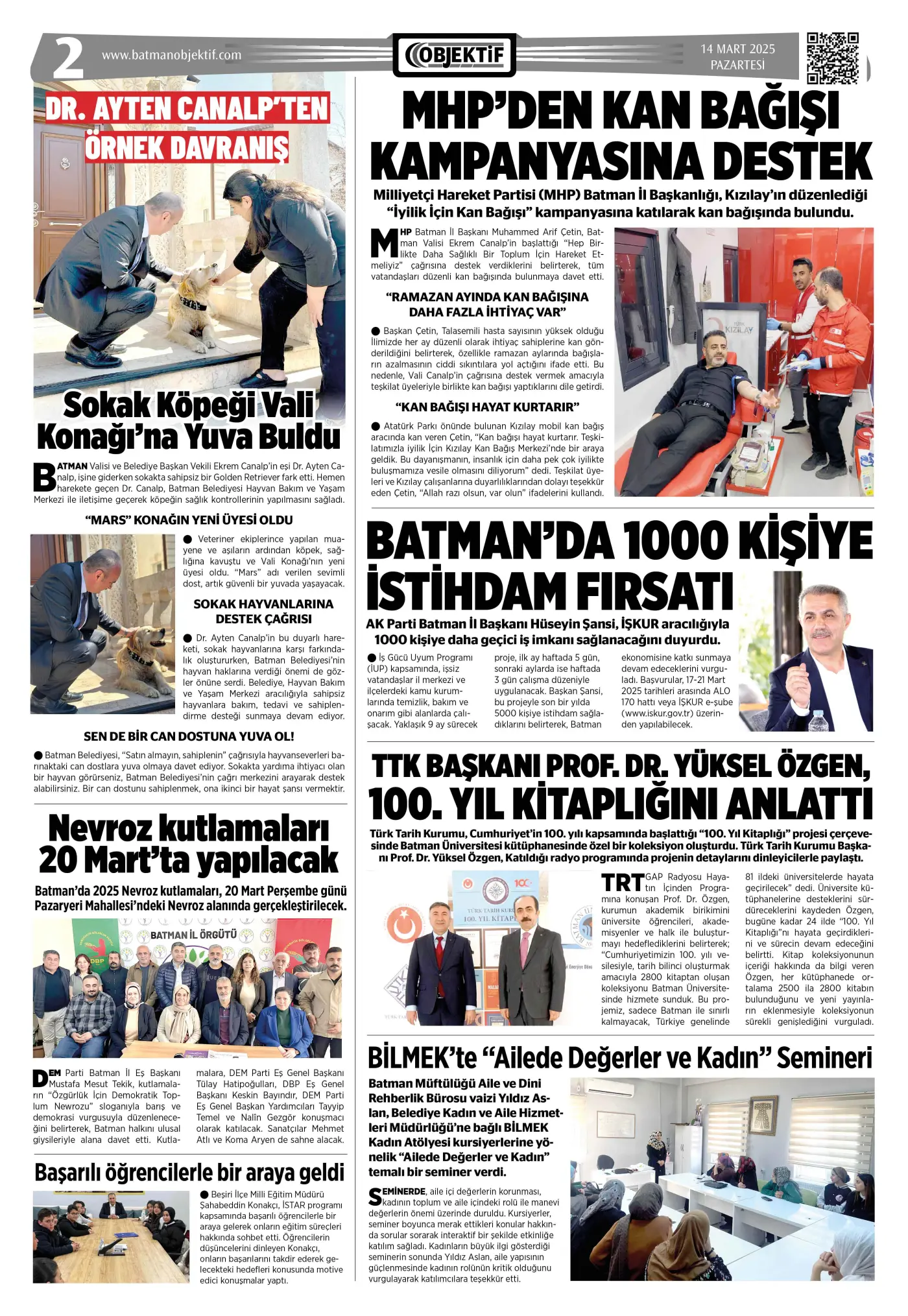 16.03.2025 tarihli sayı, 2. sayfa