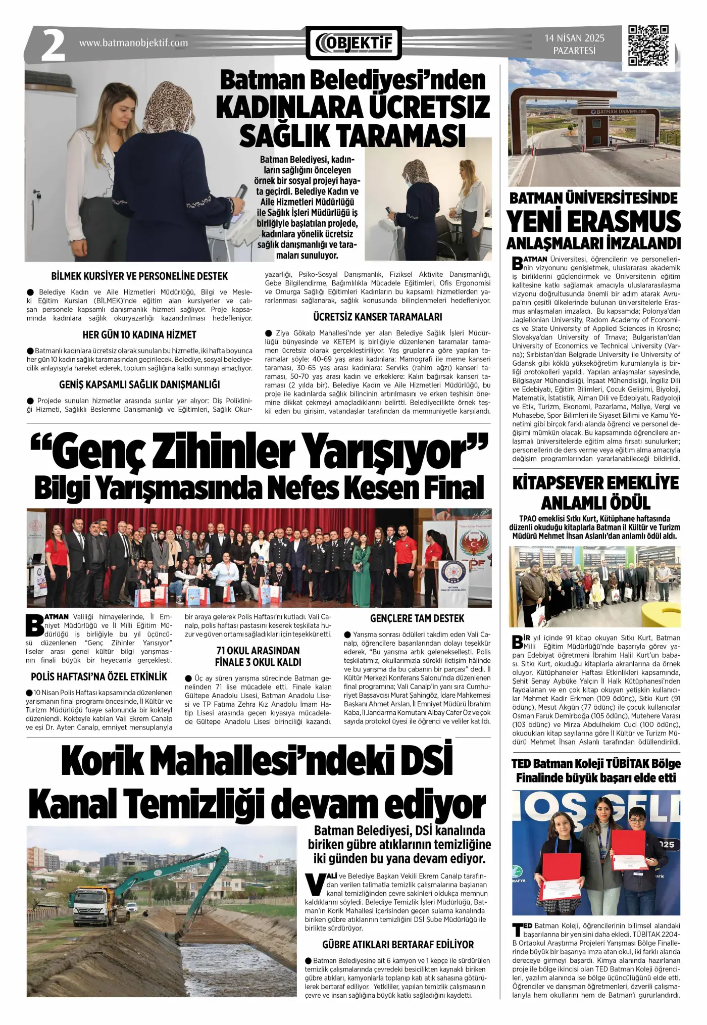 14.04.2025 tarihli sayı, 2. sayfa