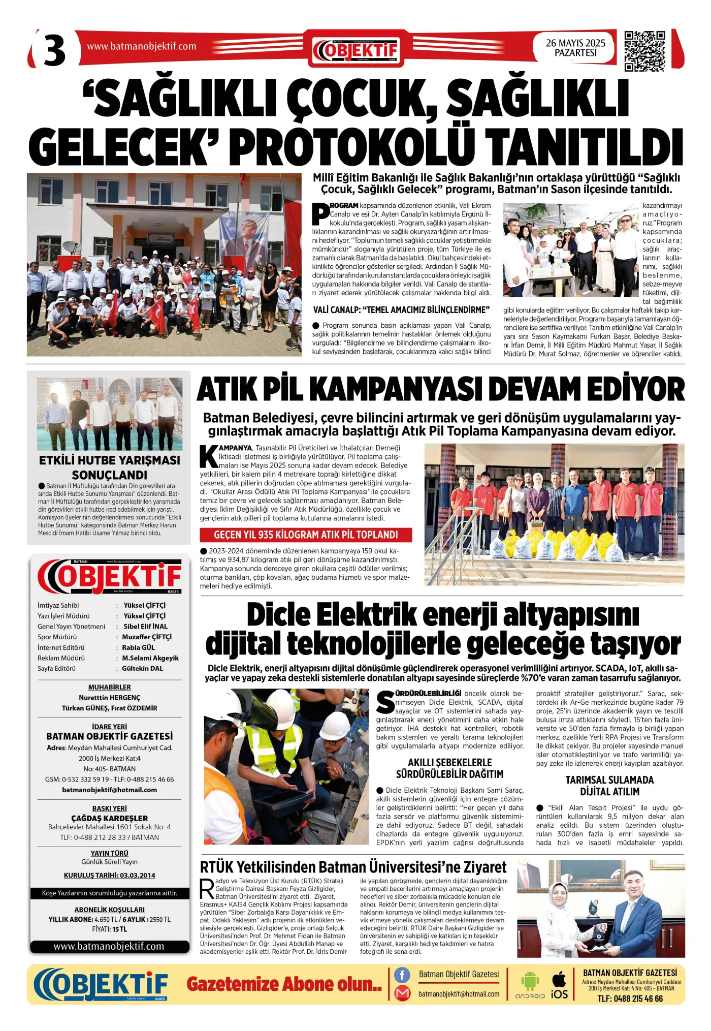 26.05.2025 tarihli sayı, 3. sayfa