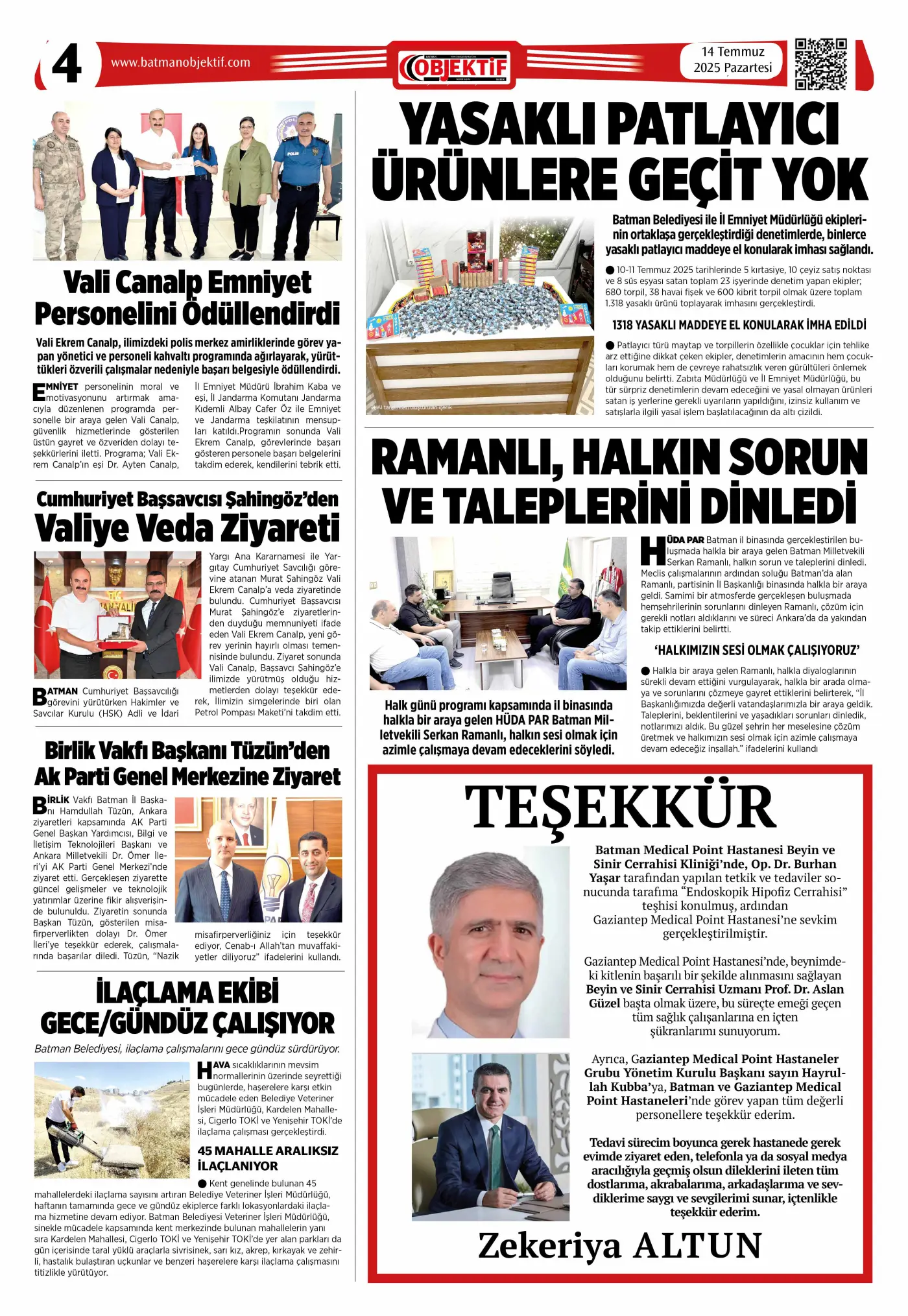 16.07.2025 tarihli sayı, 4. sayfa