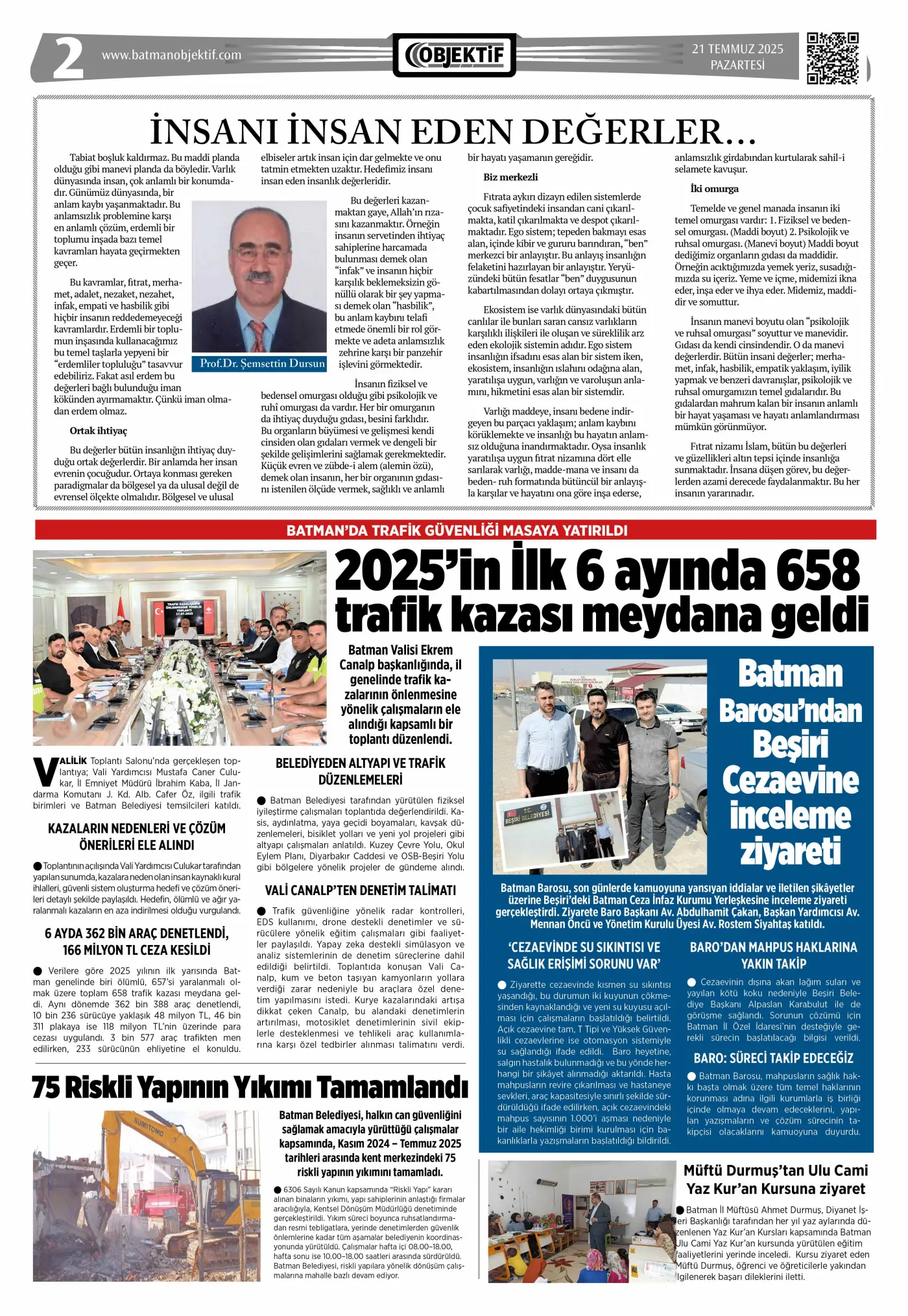 21.07.2025 tarihli sayı, 2. sayfa