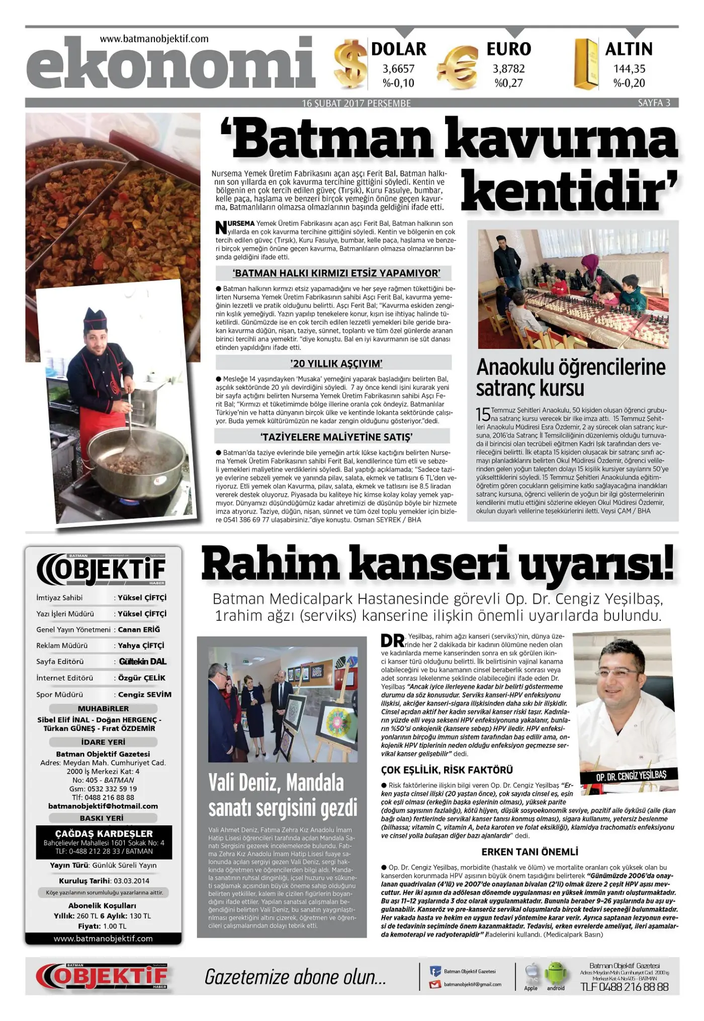 15.02.2017 tarihli sayı, 3. sayfa