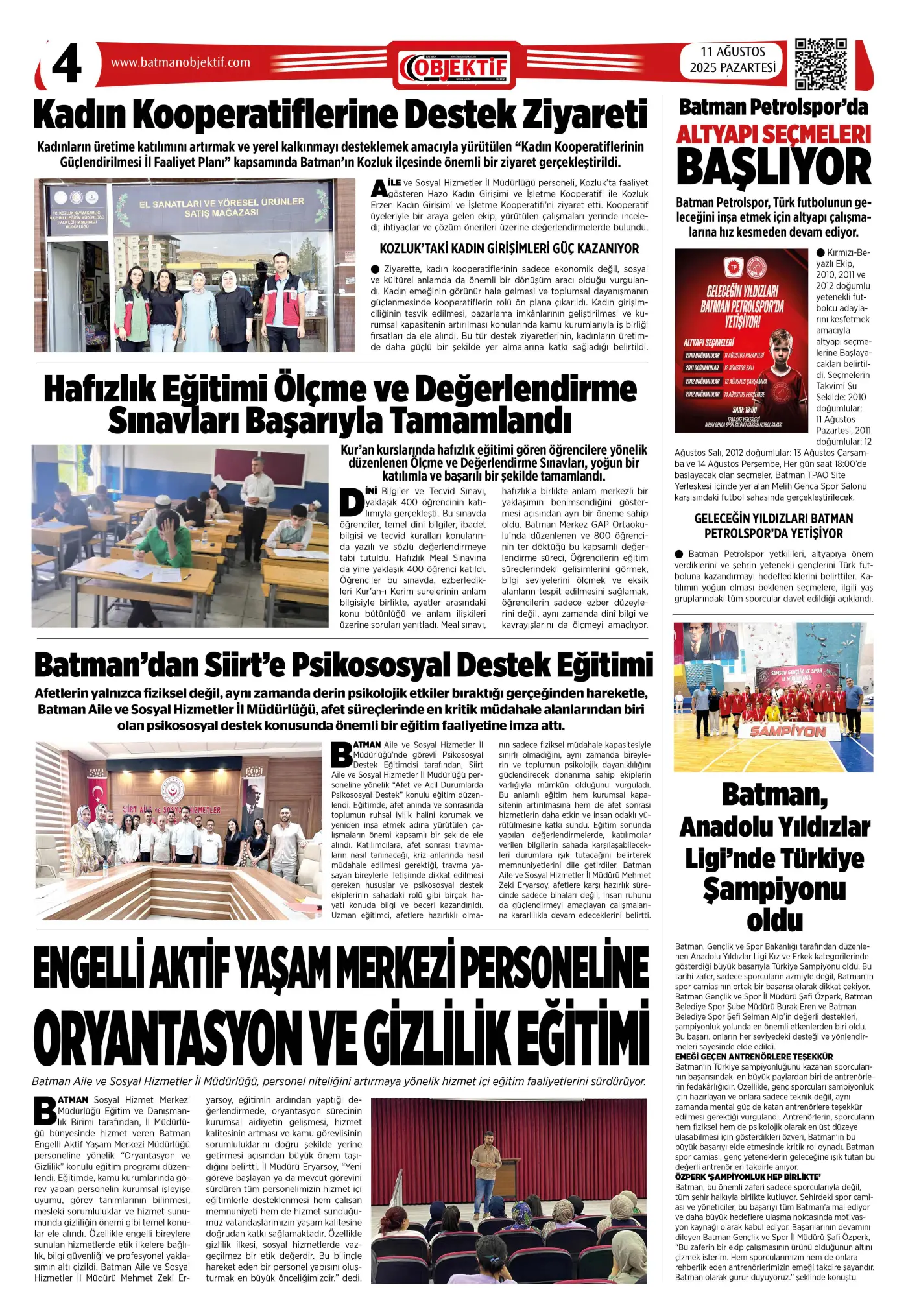 11.08.2025 tarihli sayı, 4. sayfa