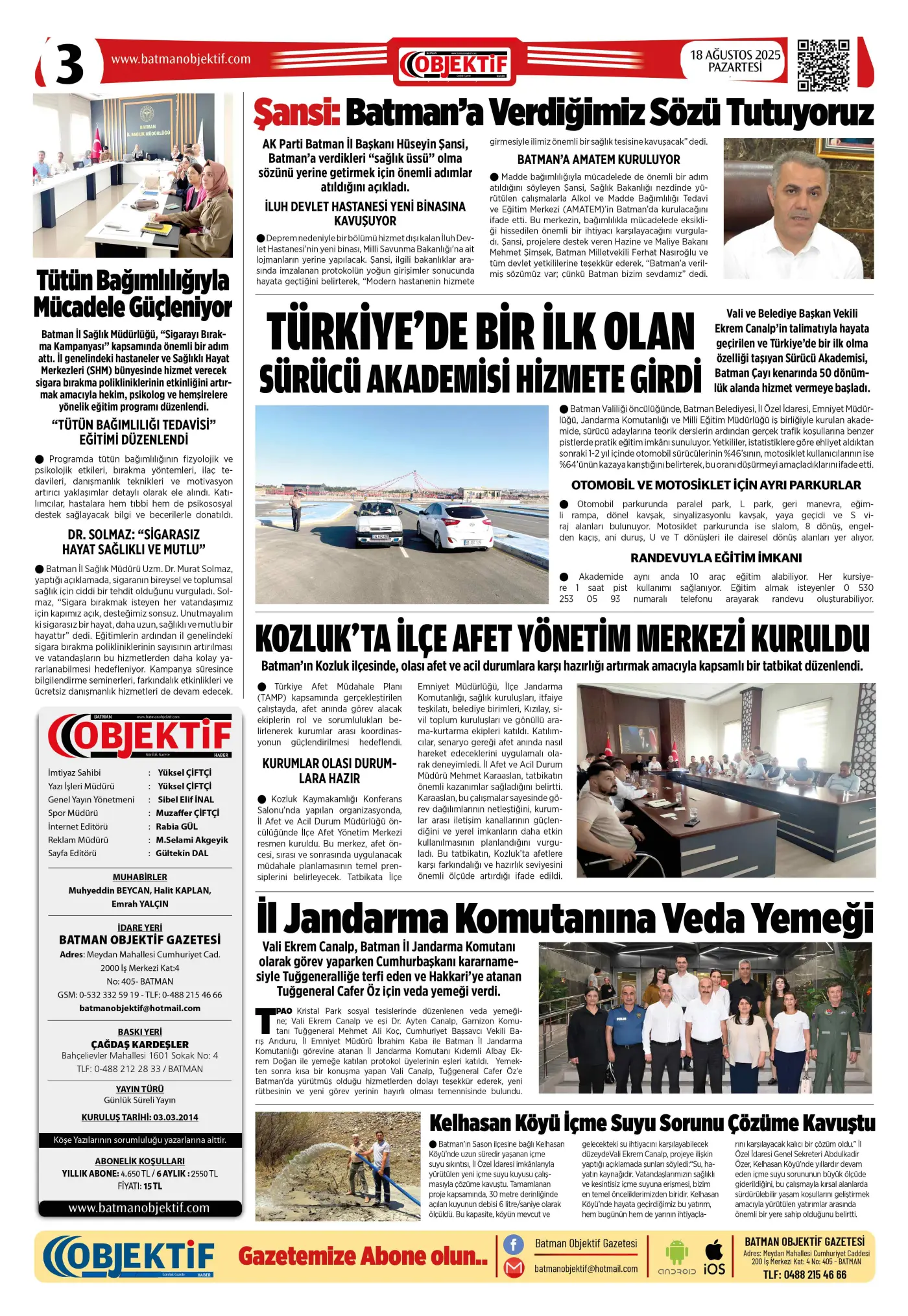 19.08.2025 tarihli sayı, 3. sayfa