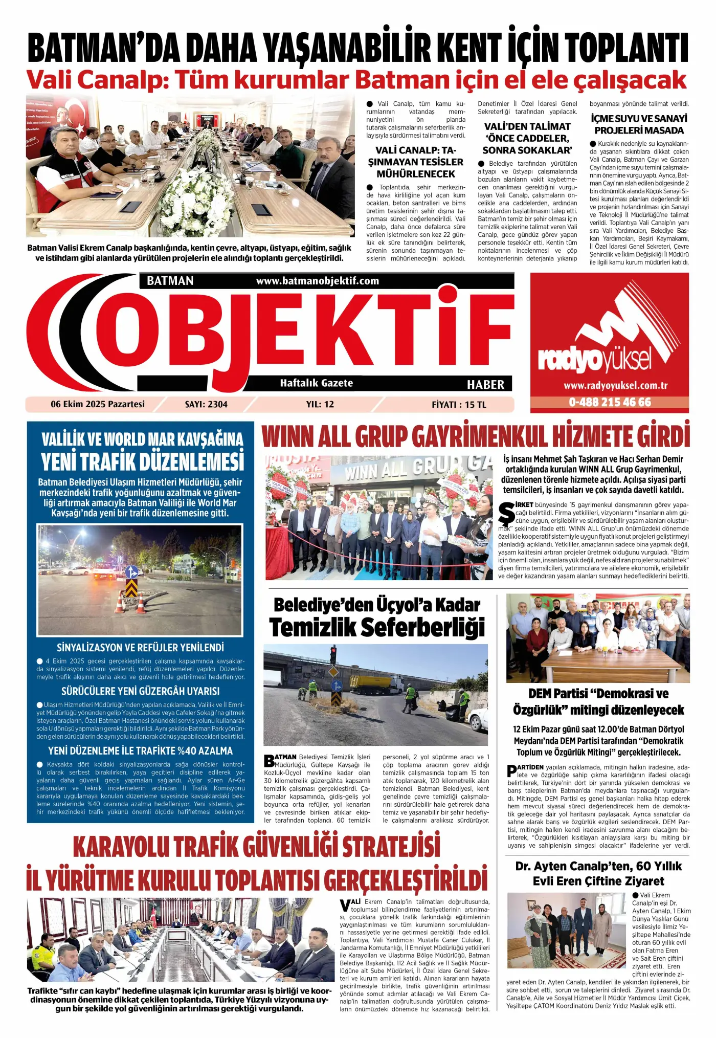 05.10.2025 tarihli sayı, 1. sayfa