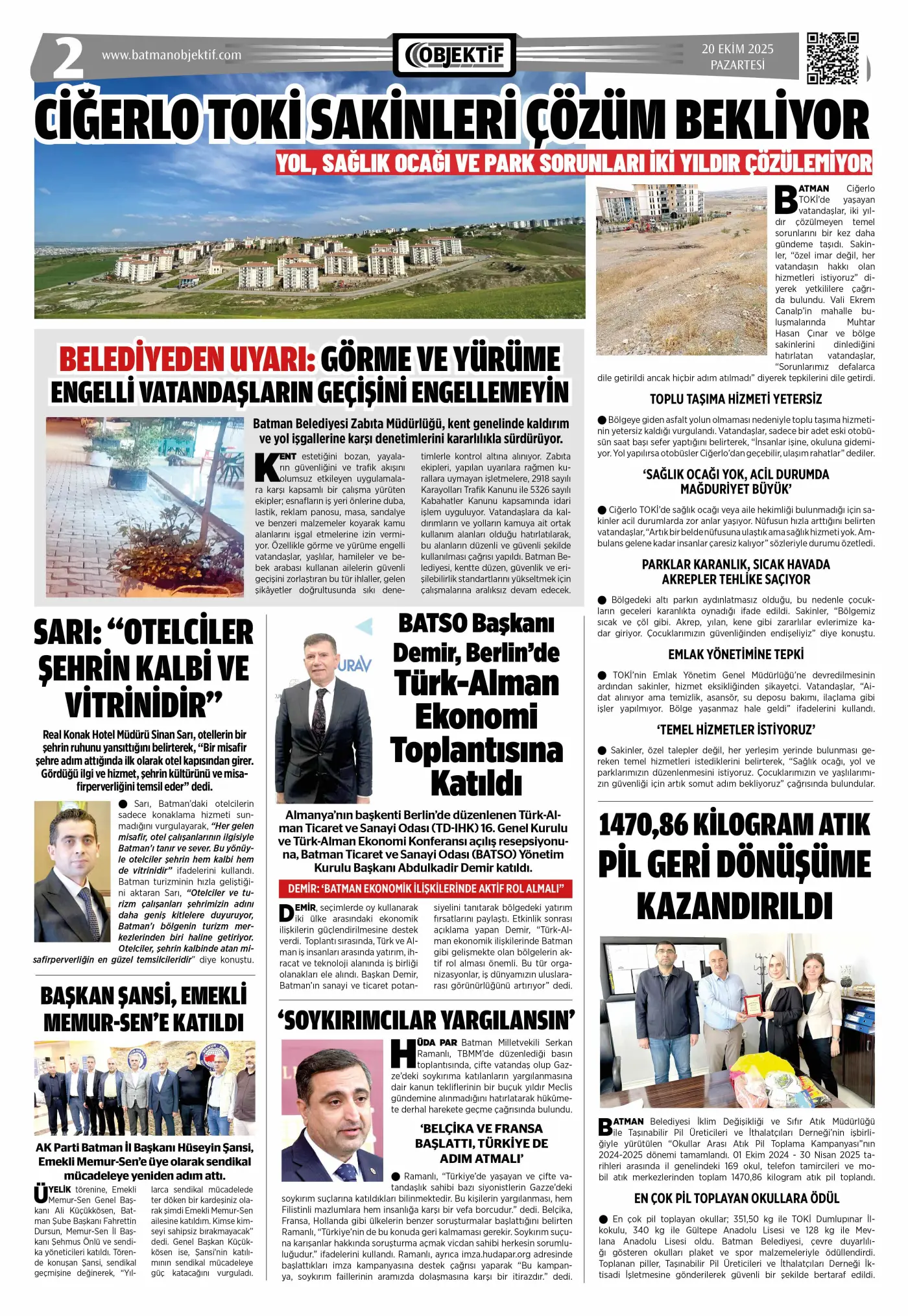 25.10.2025 tarihli sayı, 2. sayfa