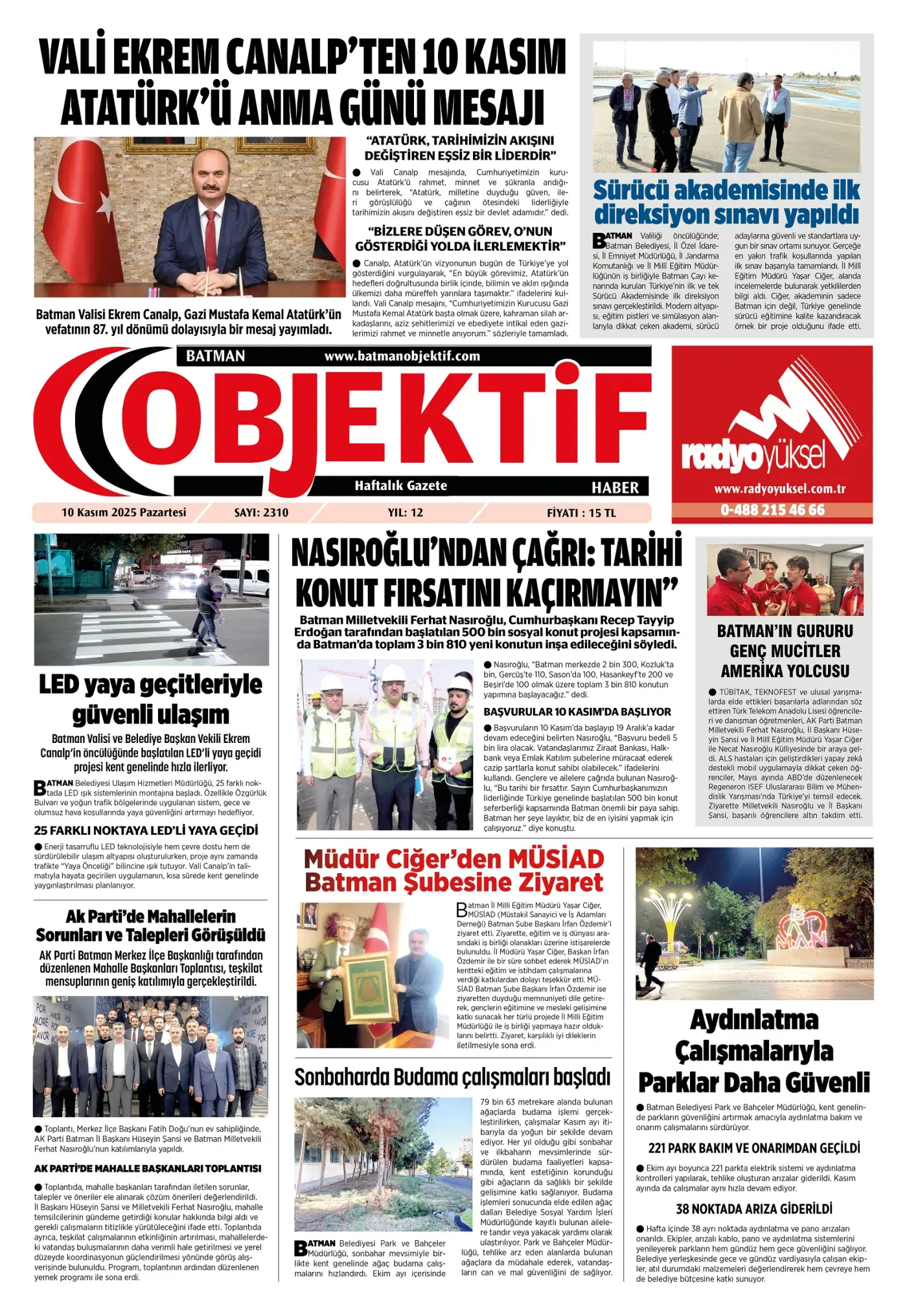 17.11.2025 tarihli sayı, 1. sayfa