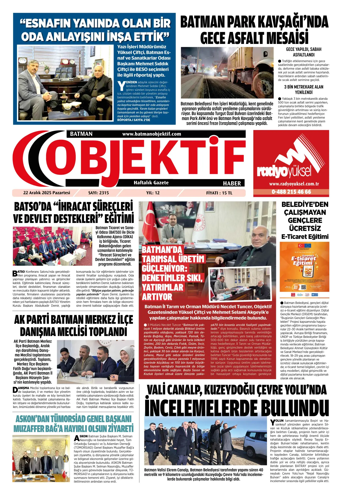 31.12.2025 tarihli sayı, 1. sayfa