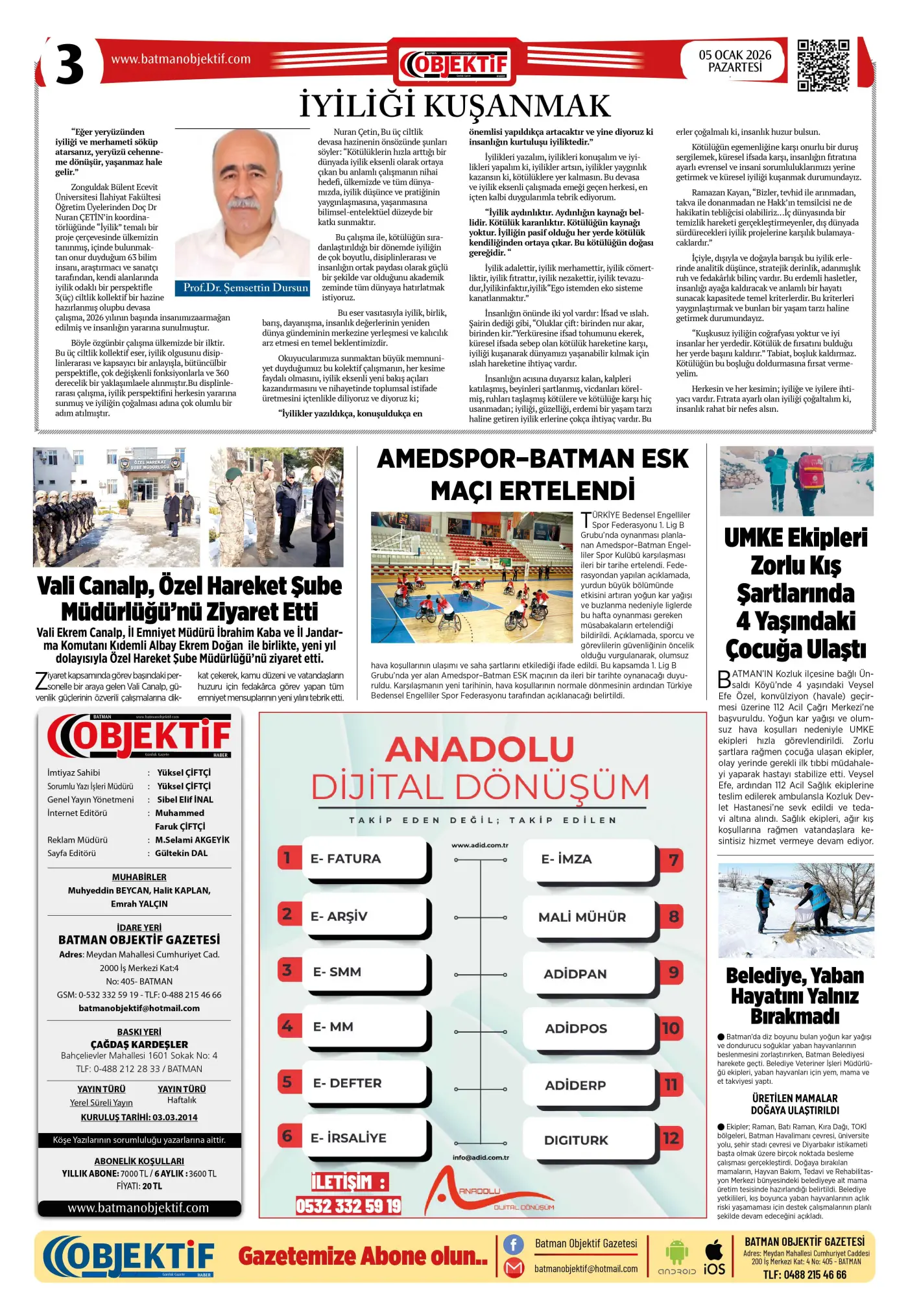 07.01.2026 tarihli sayı, 3. sayfa