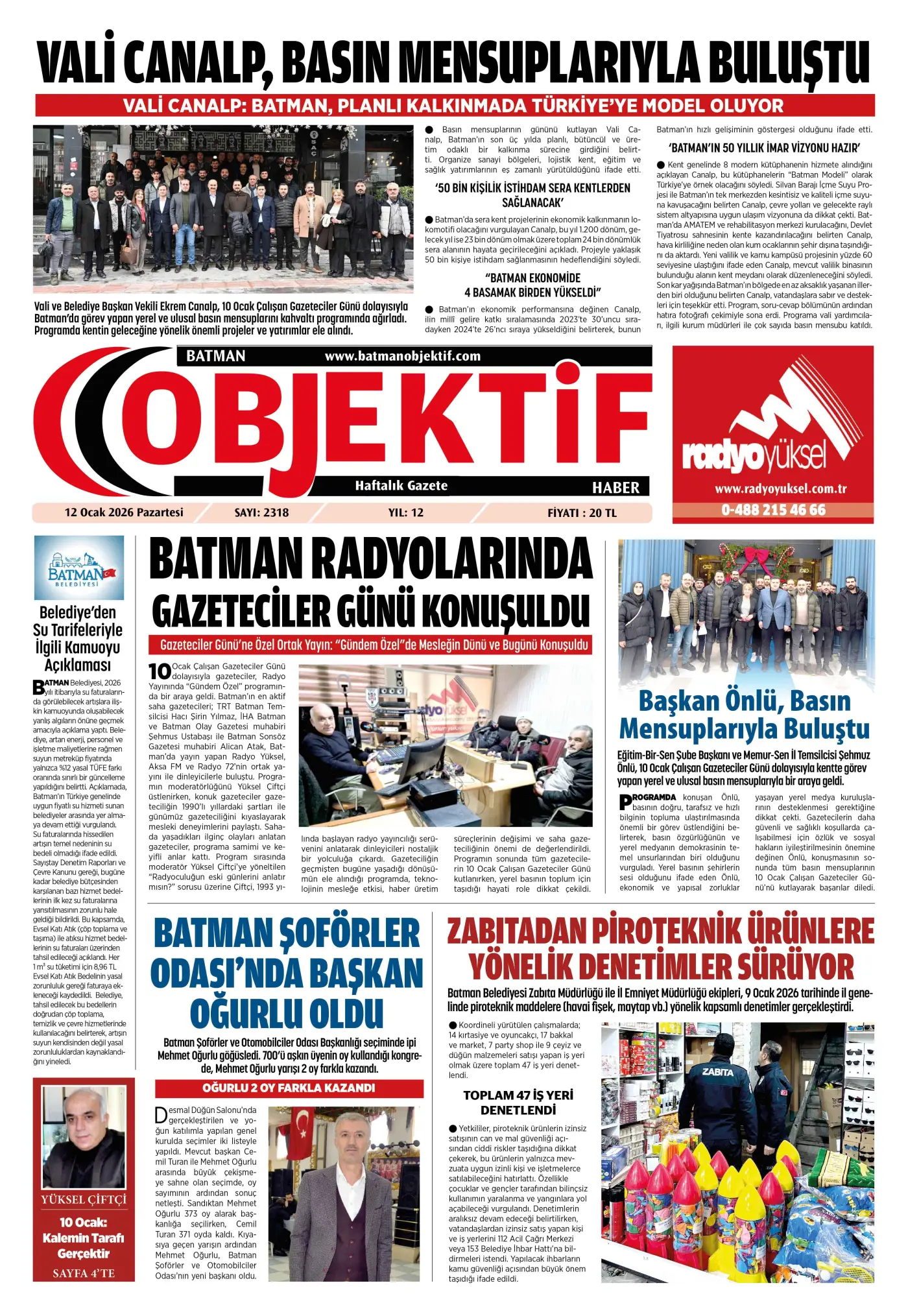 21.01.2026 tarihli sayı, 1. sayfa