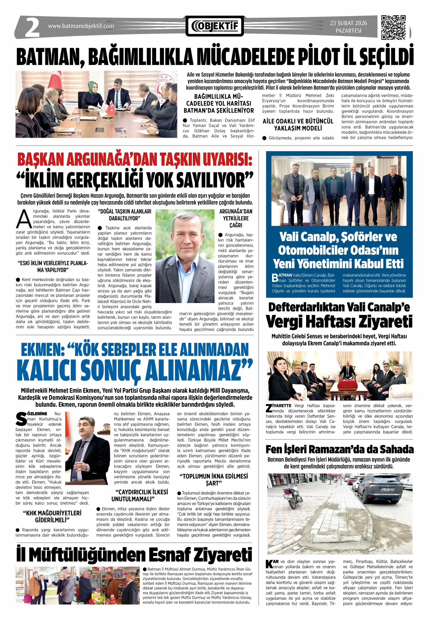 22.02.2026 tarihli sayı, 2. sayfa
