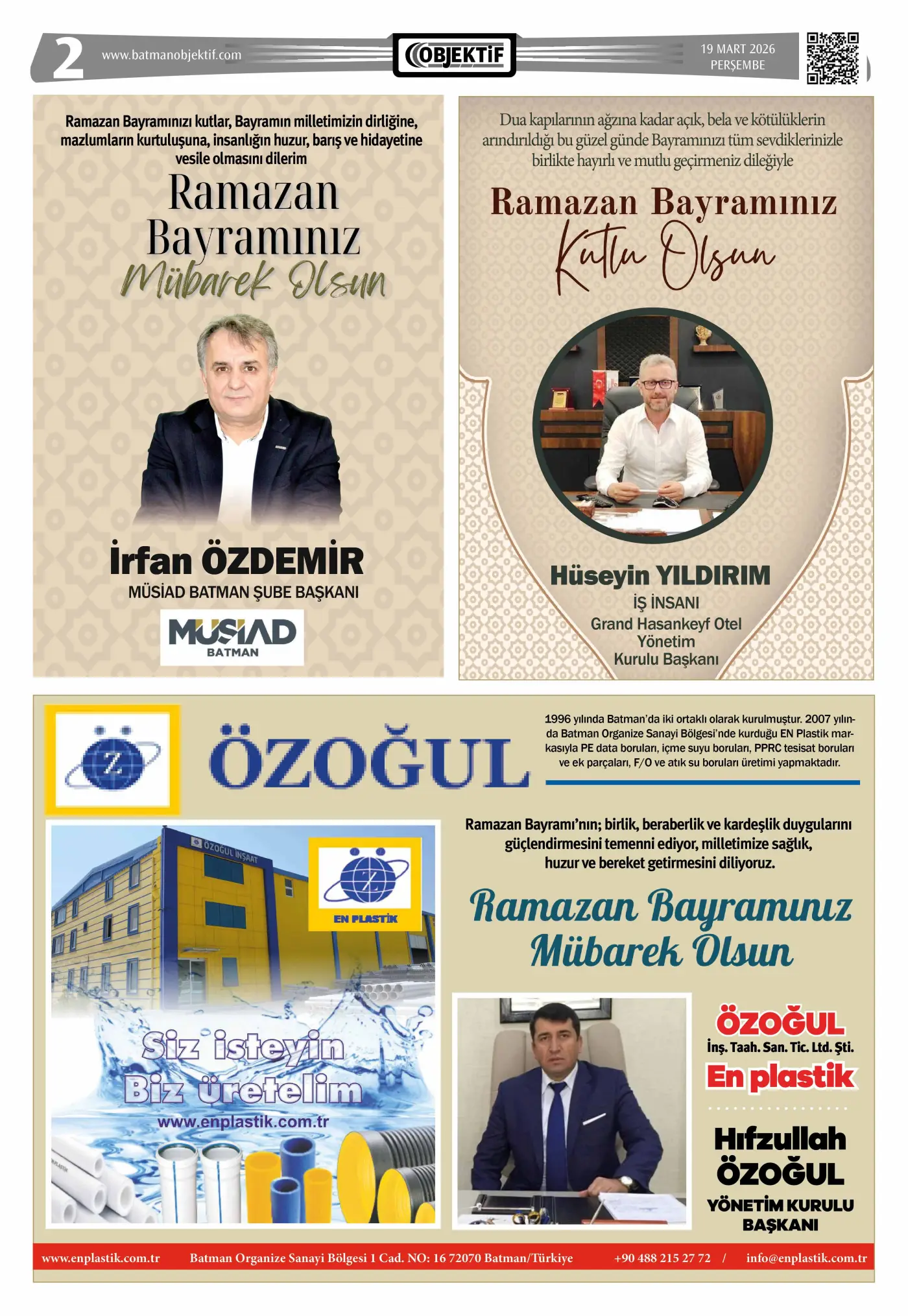 19.03.2026 tarihli sayı, 2. sayfa