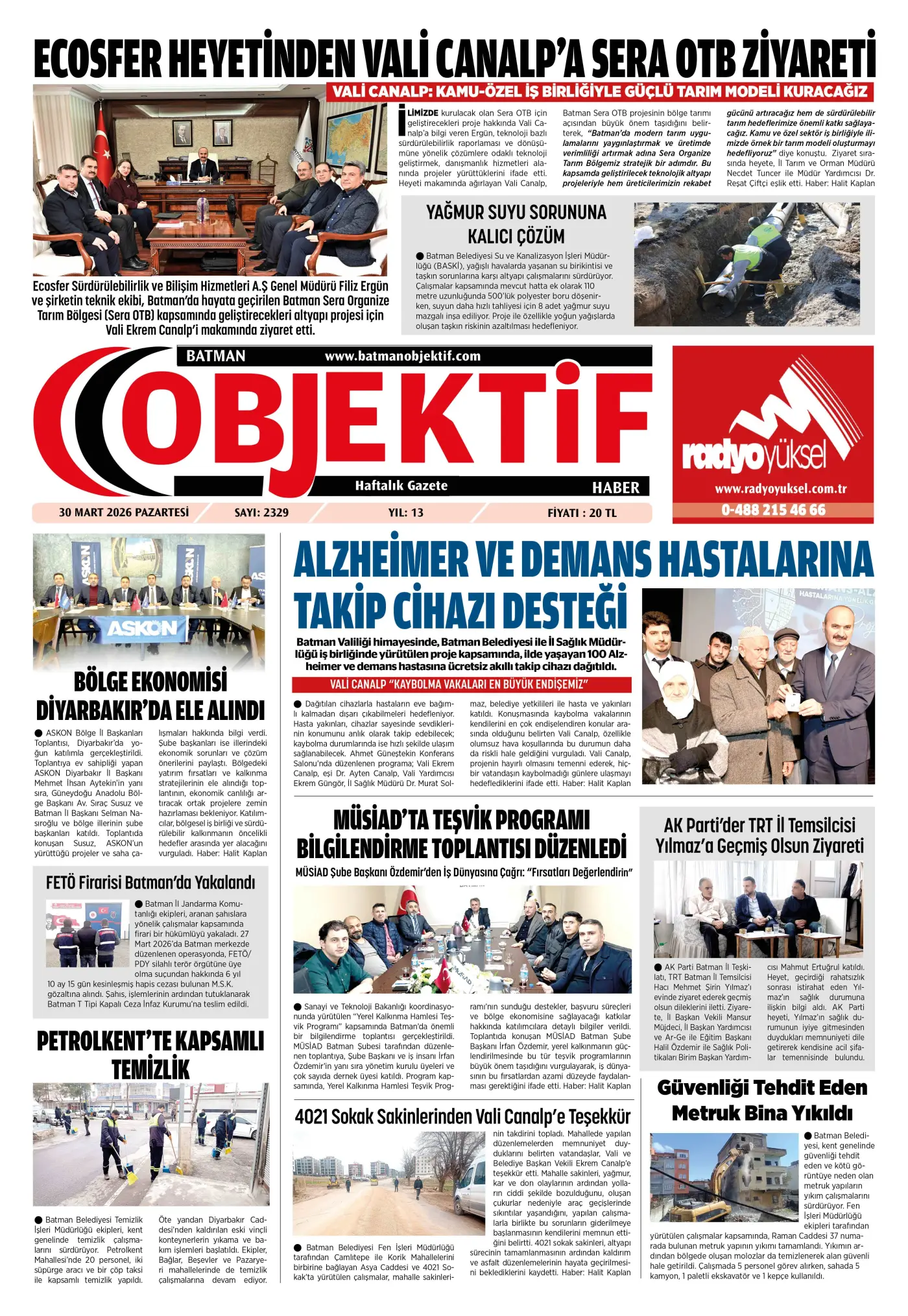 15.04.2026 tarihli sayı, 1. sayfa