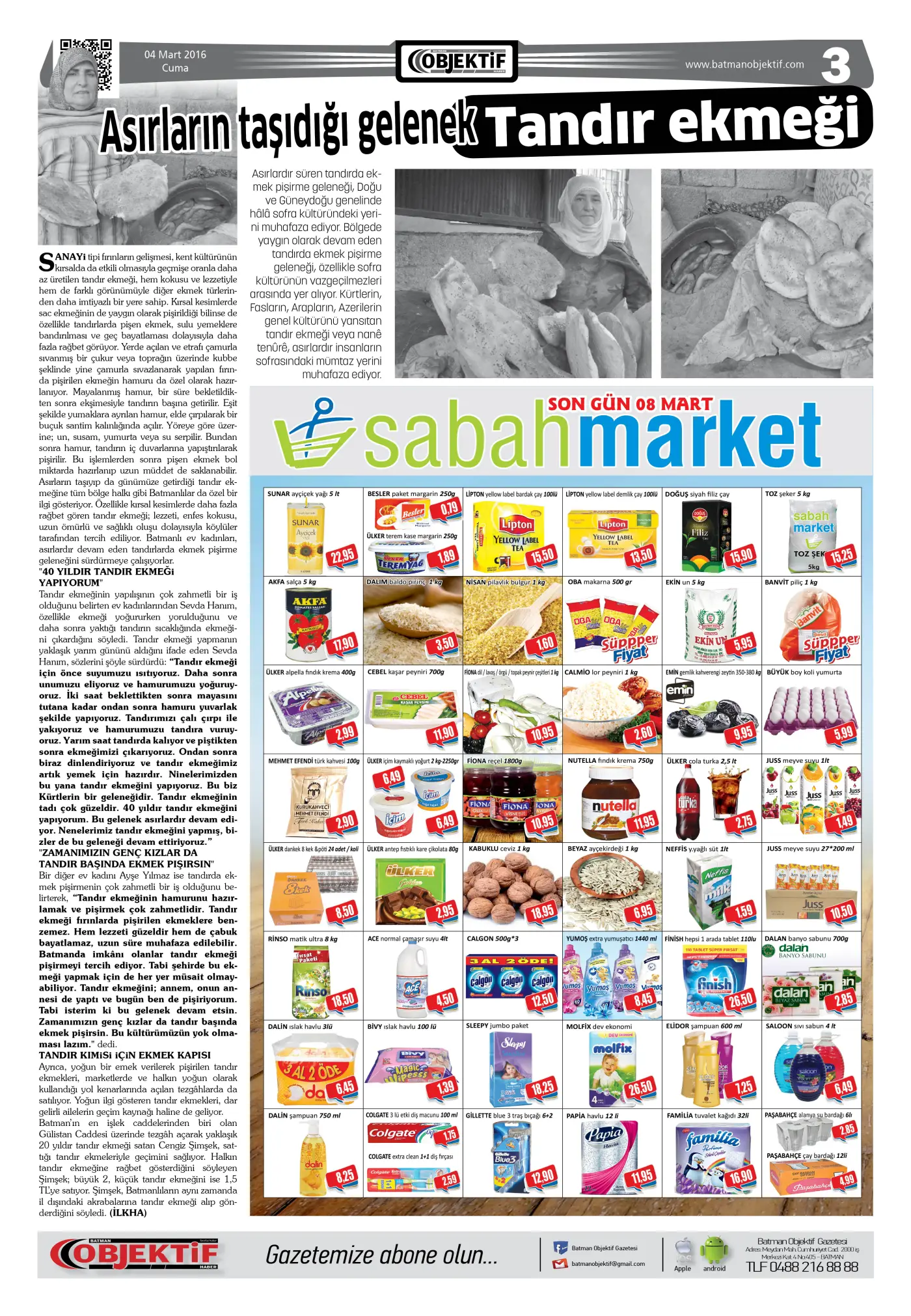 03.03.2016 tarihli sayı, 3. sayfa