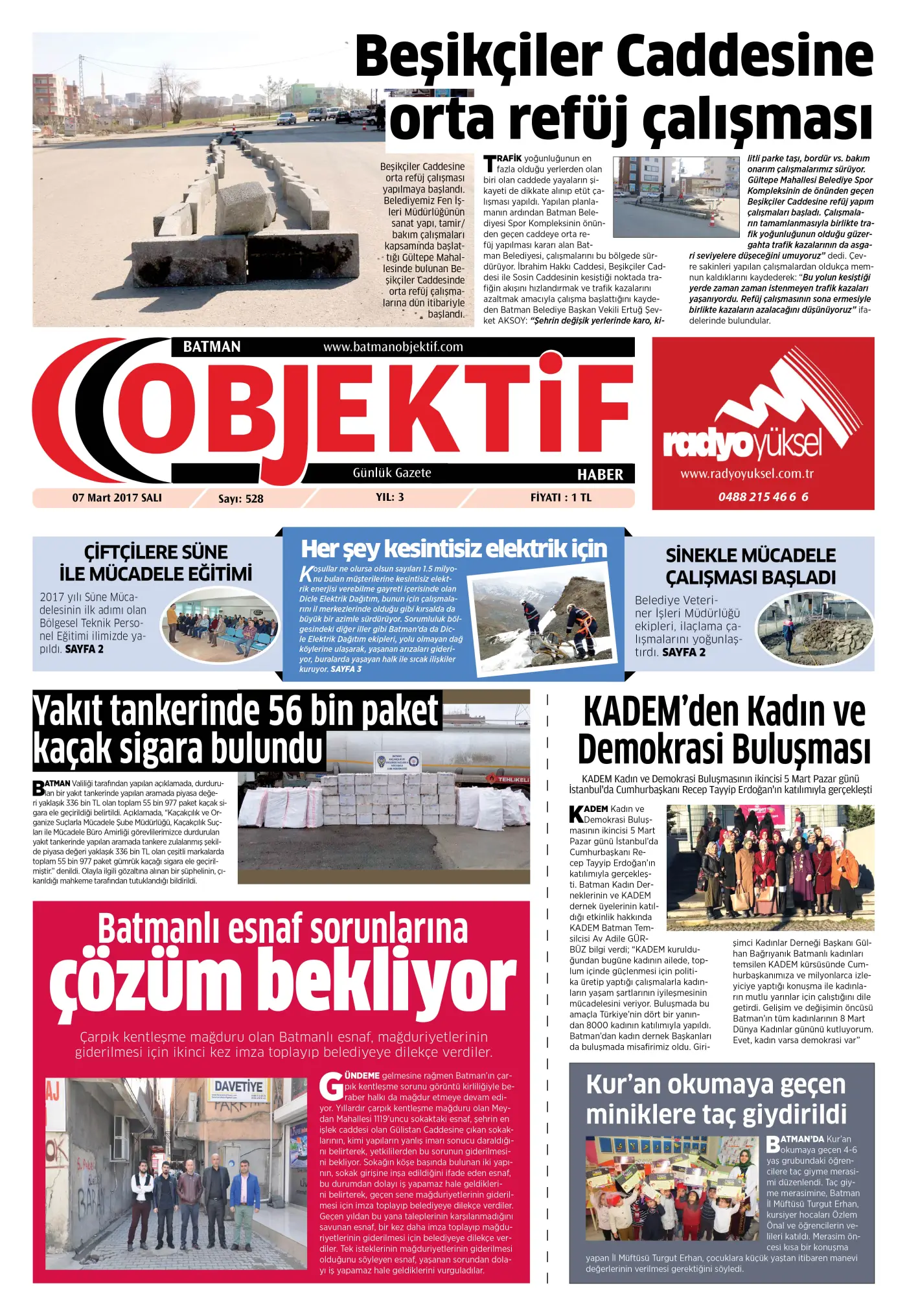 06.03.2017 tarihli sayı, 1. sayfa