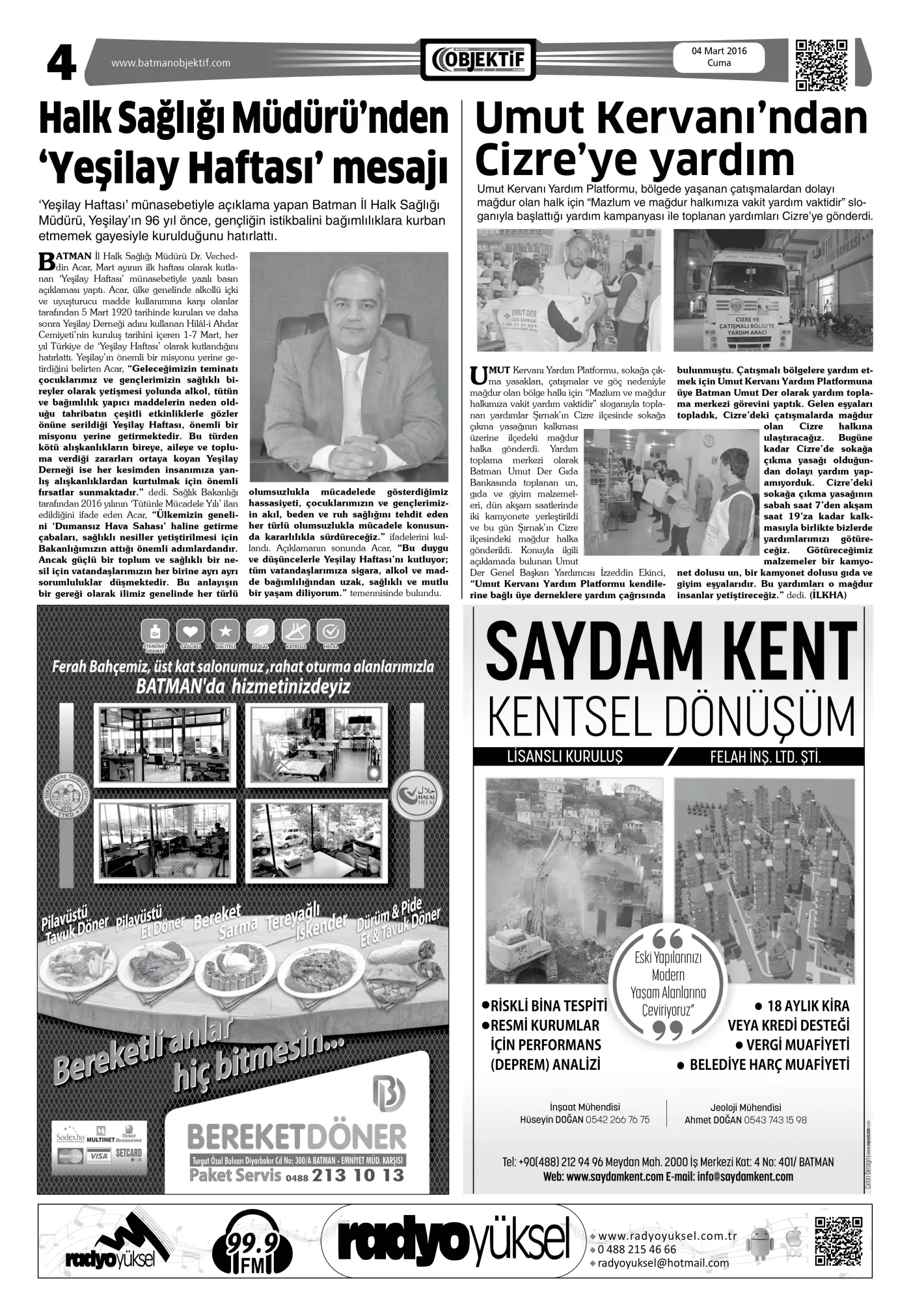 03.03.2016 tarihli sayı, 4. sayfa