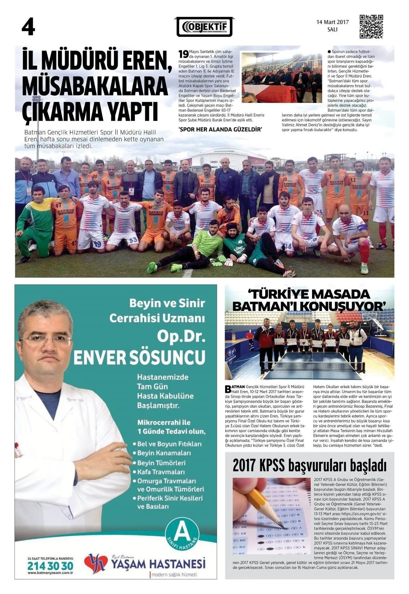 13.03.2017 tarihli sayı, 4. sayfa