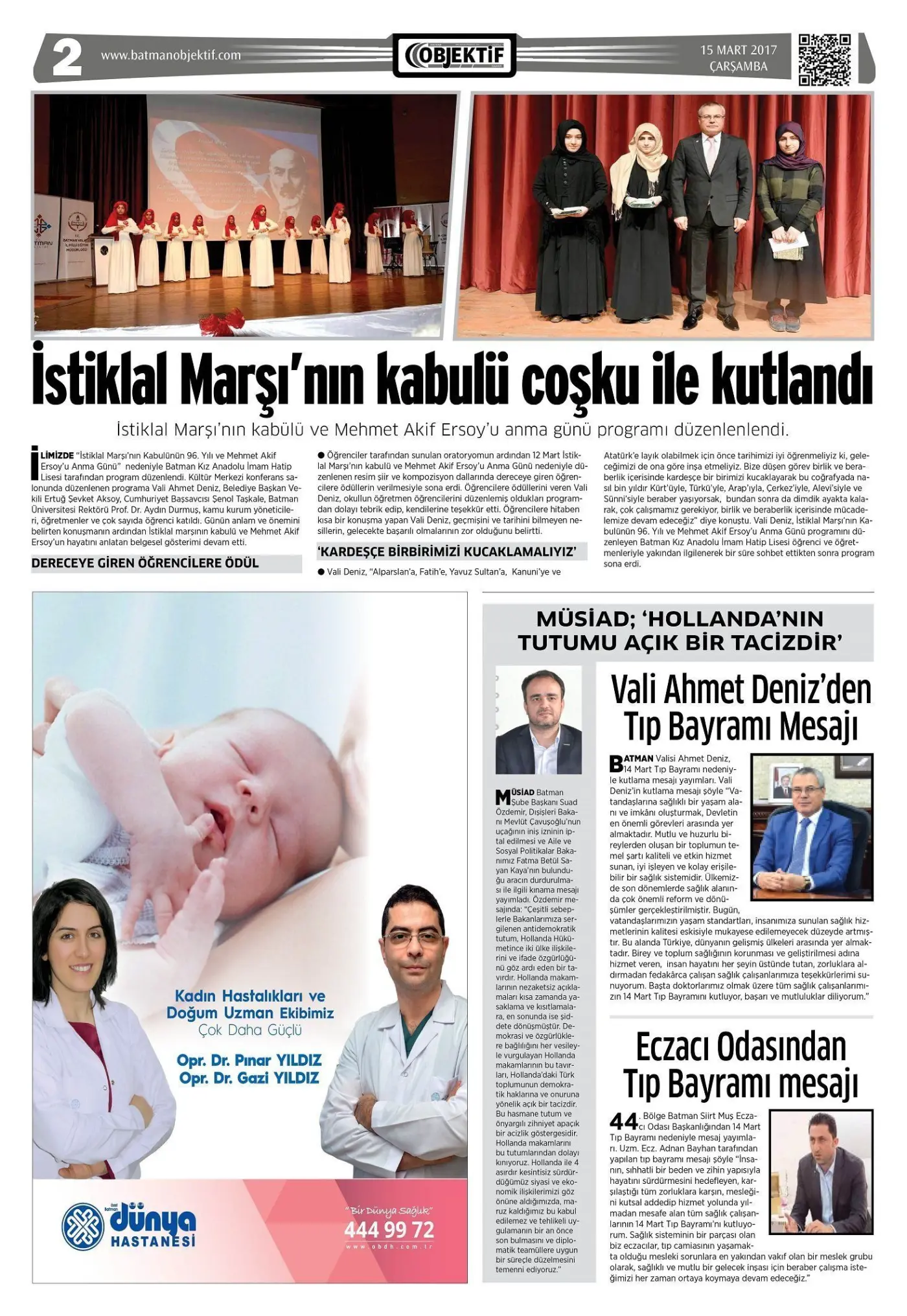 15.03.2017 tarihli sayı, 2. sayfa
