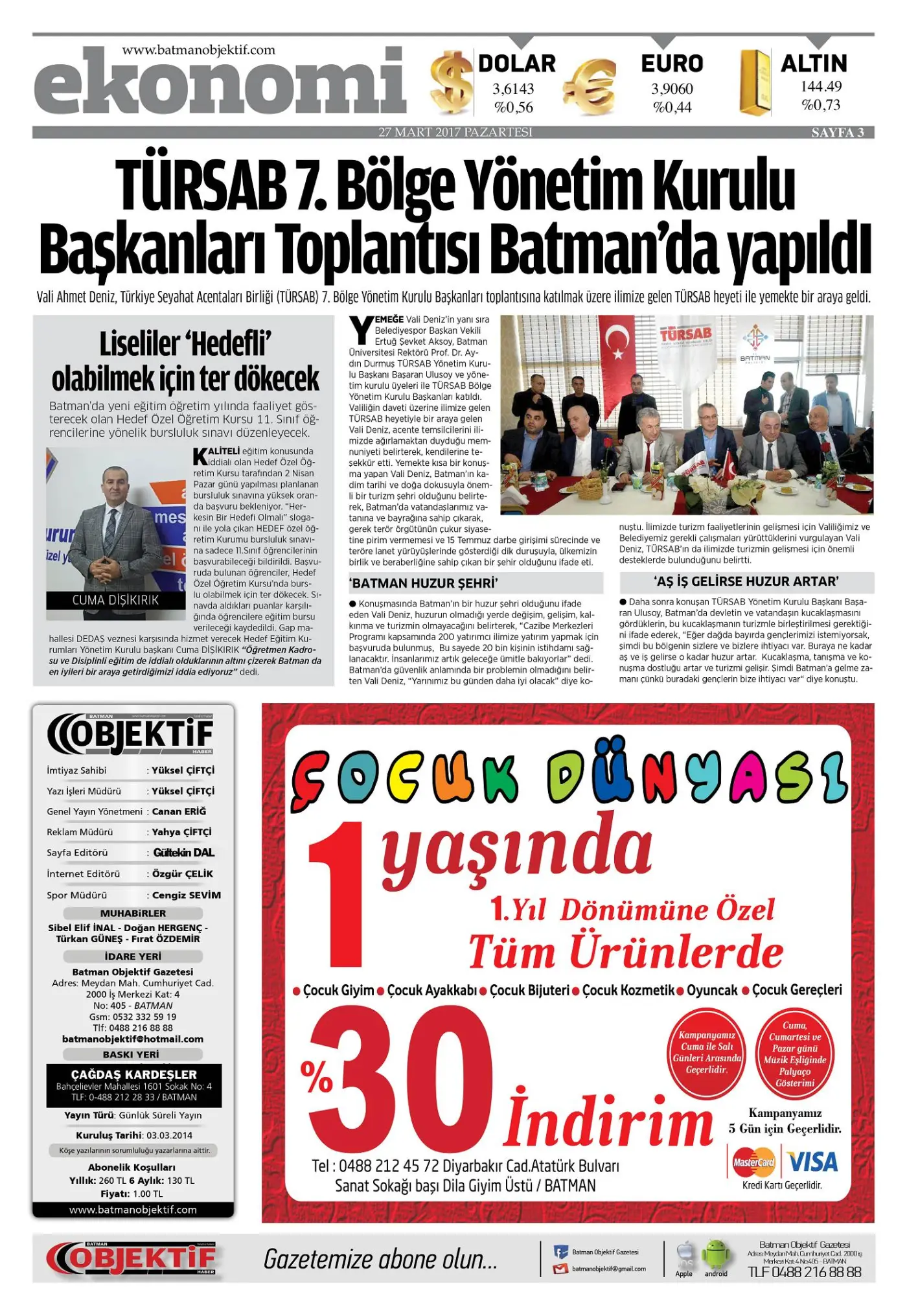 27.03.2017 tarihli sayı, 3. sayfa
