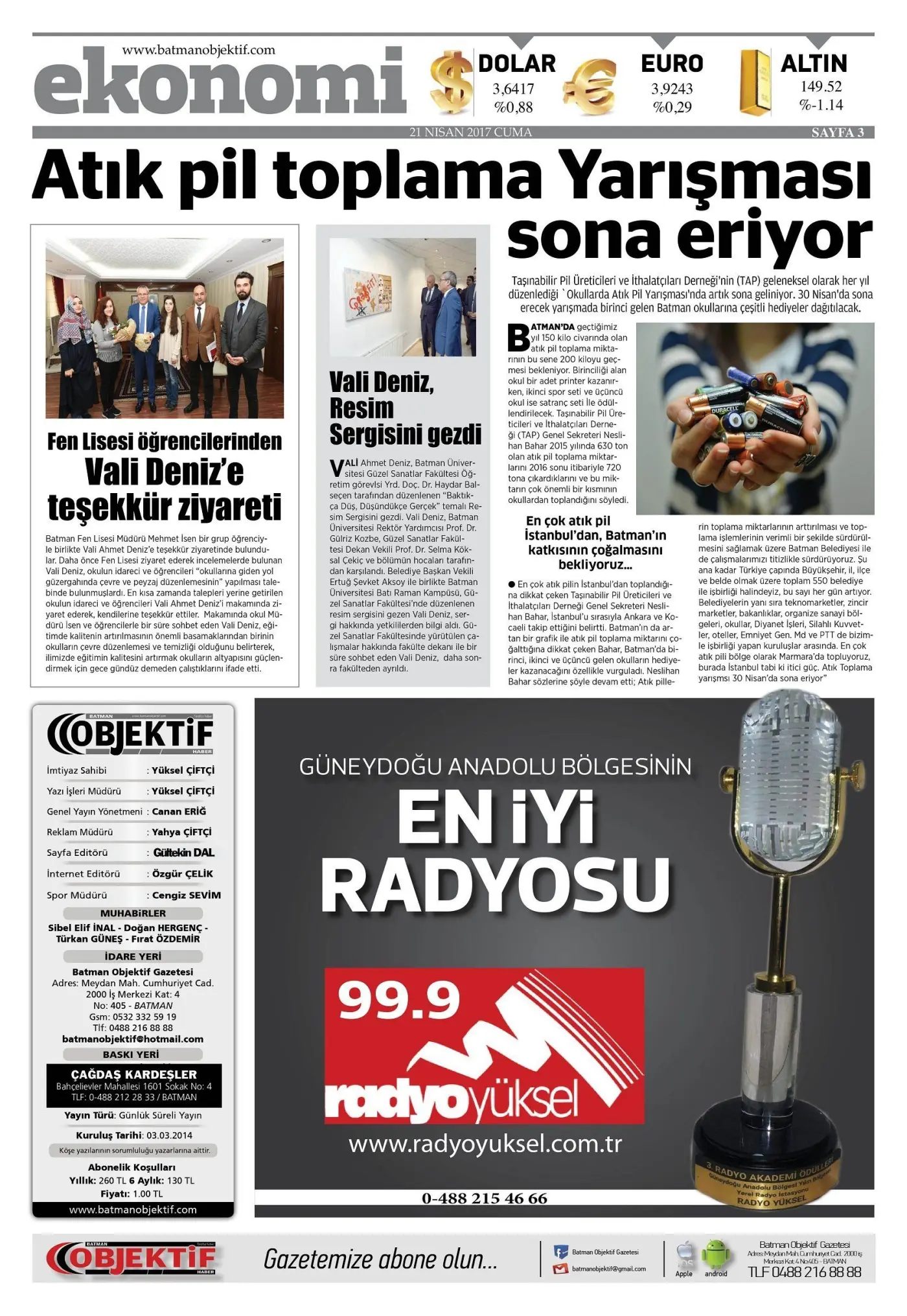 20.04.2017 tarihli sayı, 3. sayfa