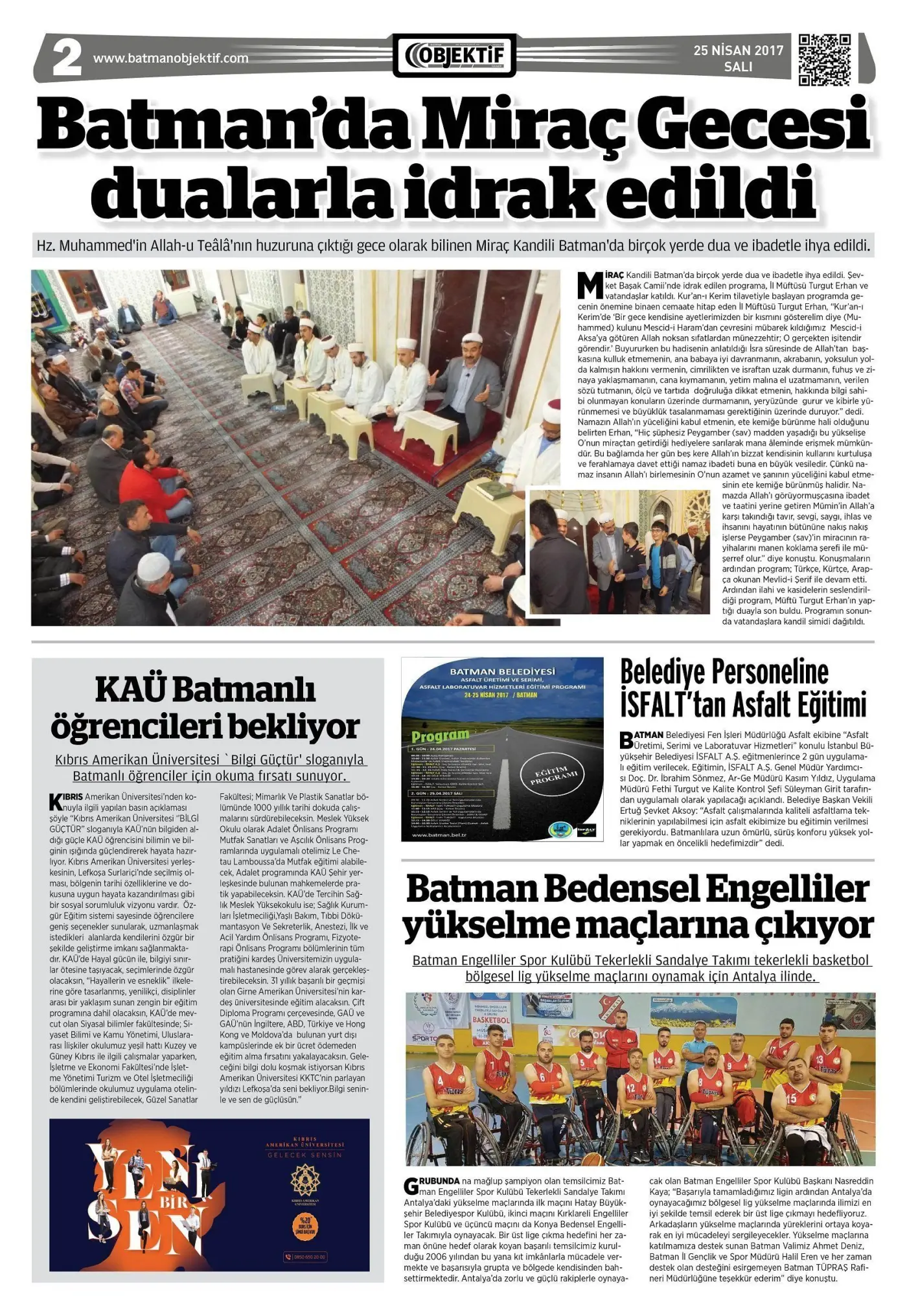 24.04.2017 tarihli sayı, 2. sayfa