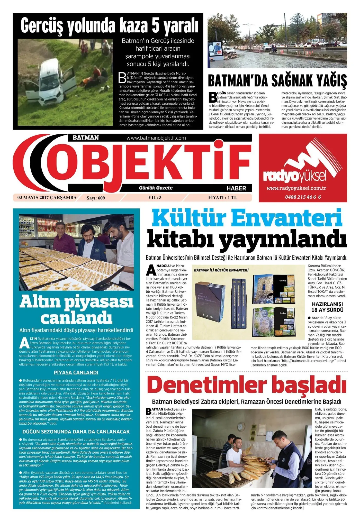 02.05.2017 tarihli sayı, 1. sayfa