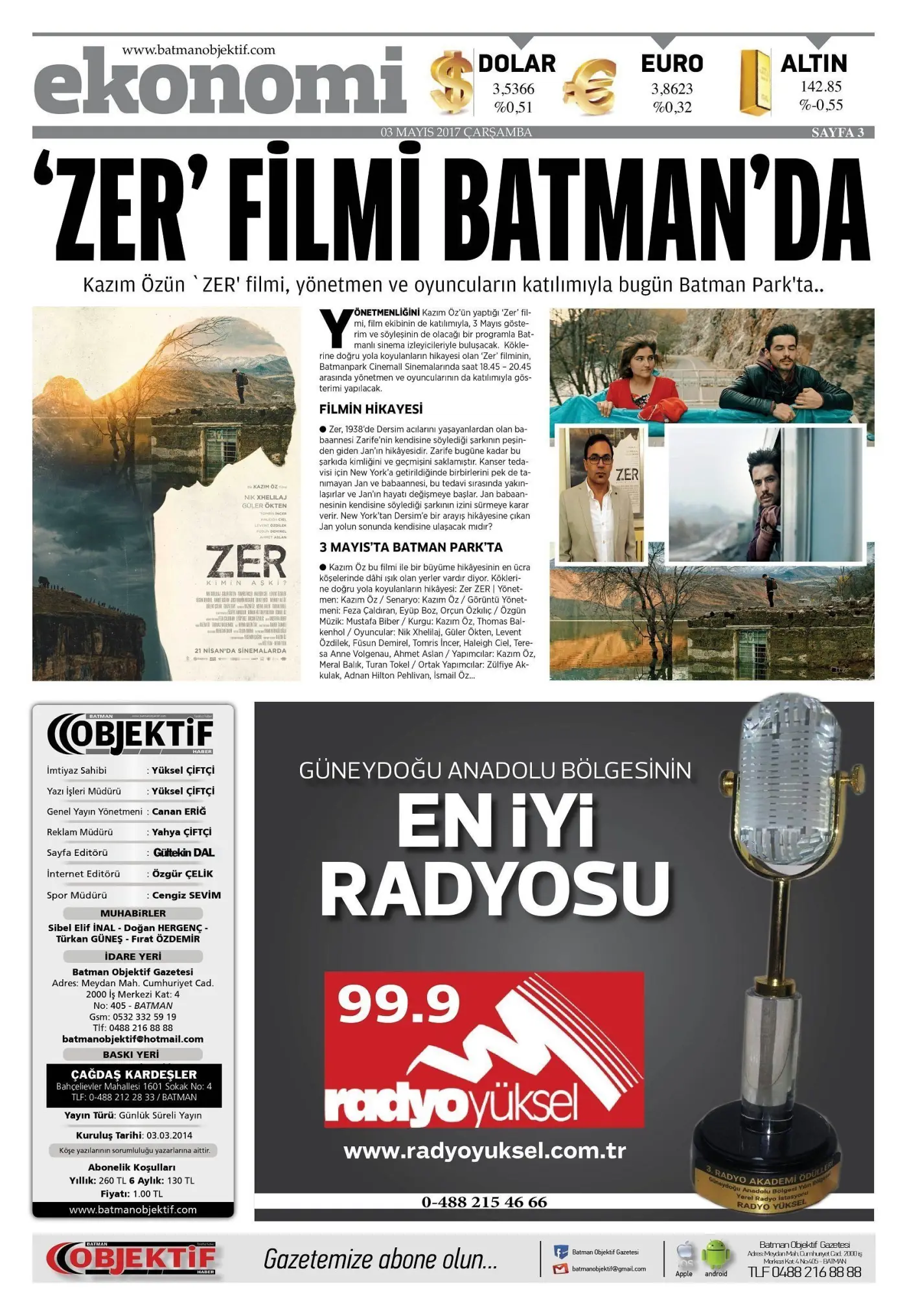 02.05.2017 tarihli sayı, 3. sayfa