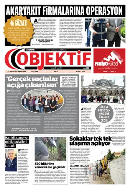 28.05.2017 tarihli sayı, 1. sayfa